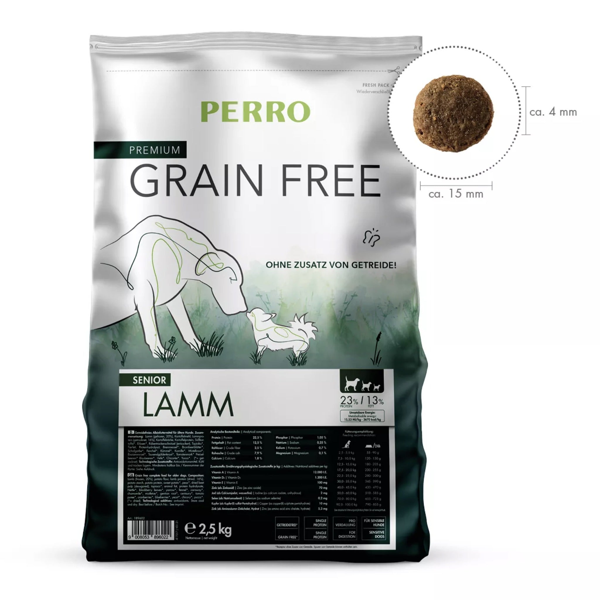 Perro Grain Free Senior Lamm - Hunde Trockenfutter - Woofshack