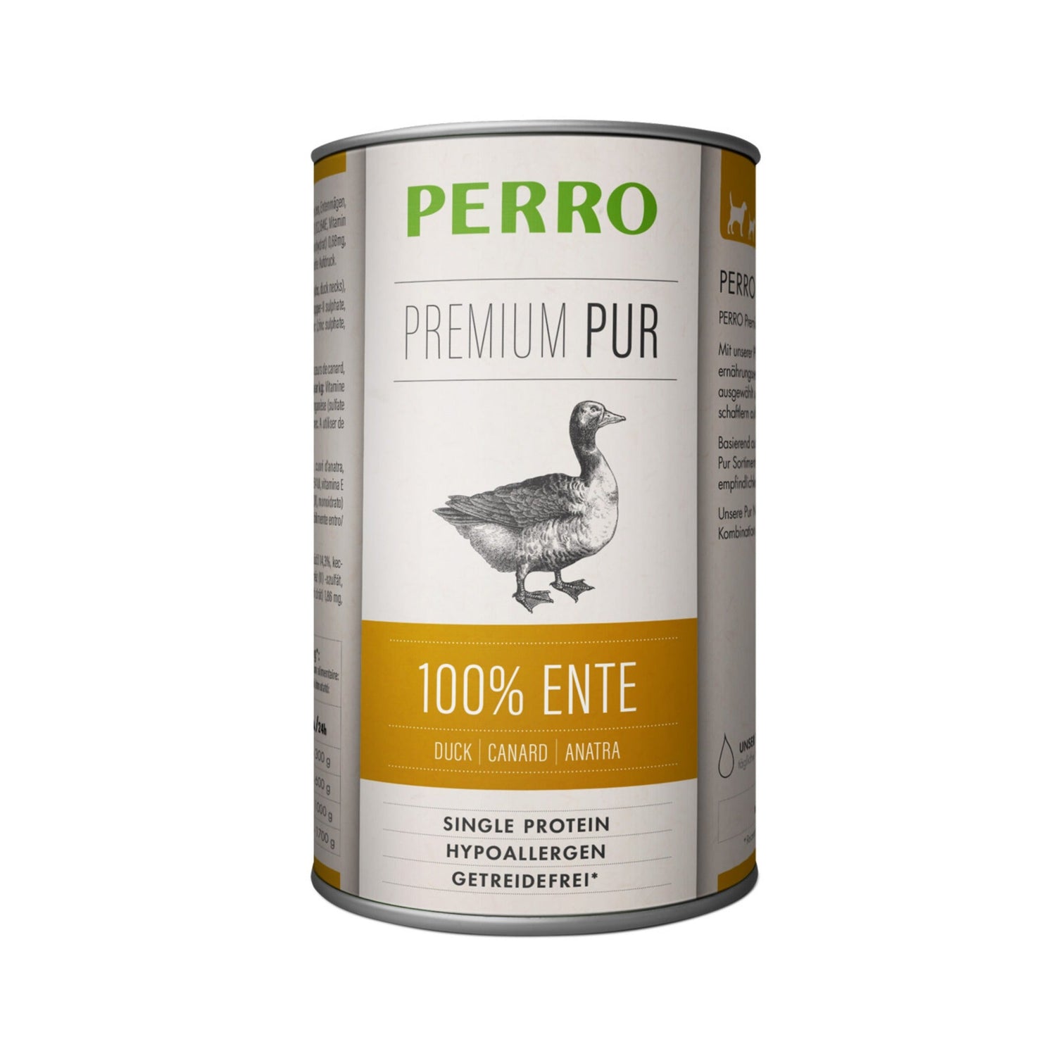 Perro Premium Pur Ente - Hunde Nassfutter - Woofshack