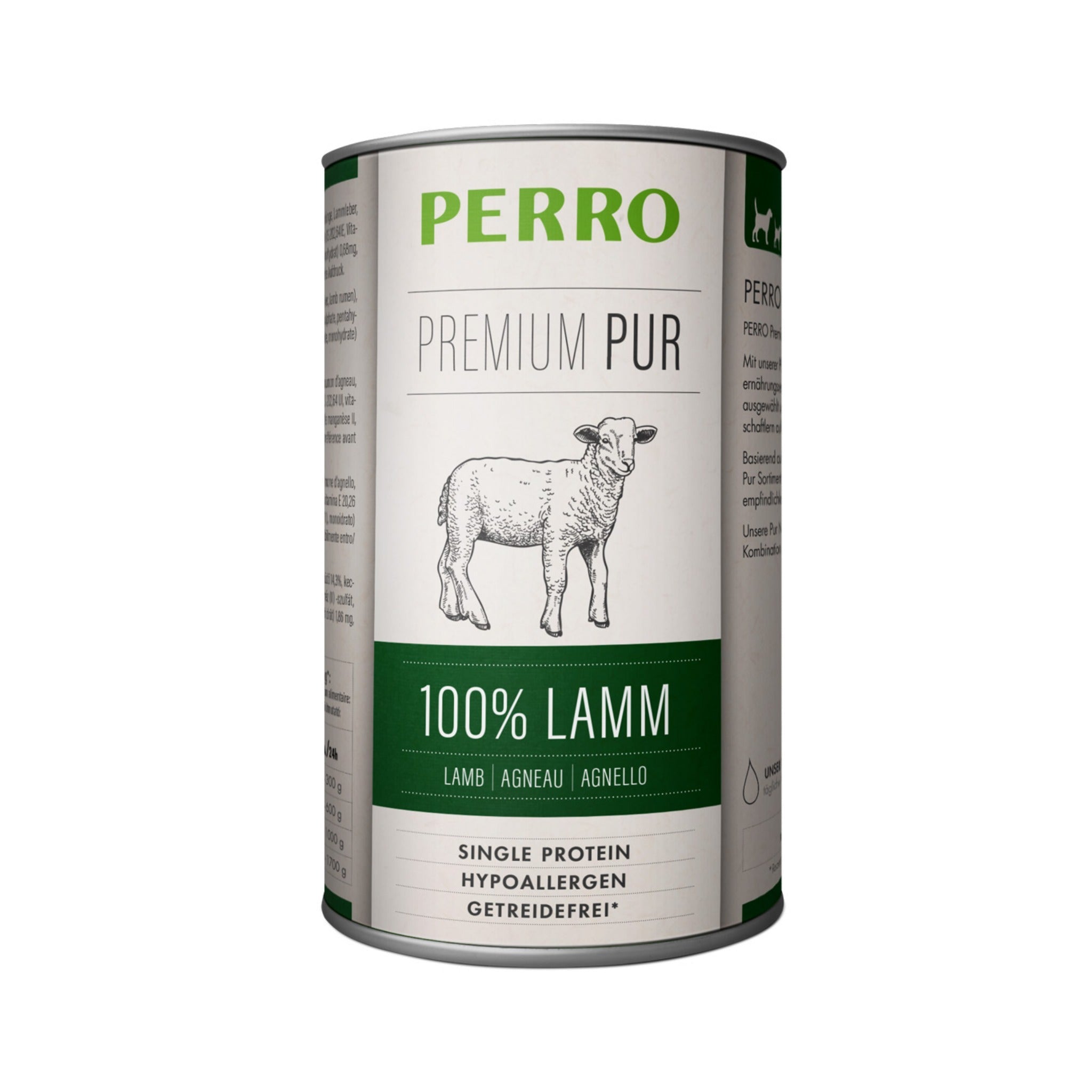 Perro Premium Pur Lamm - Hunde Nassfutter - Woofshack