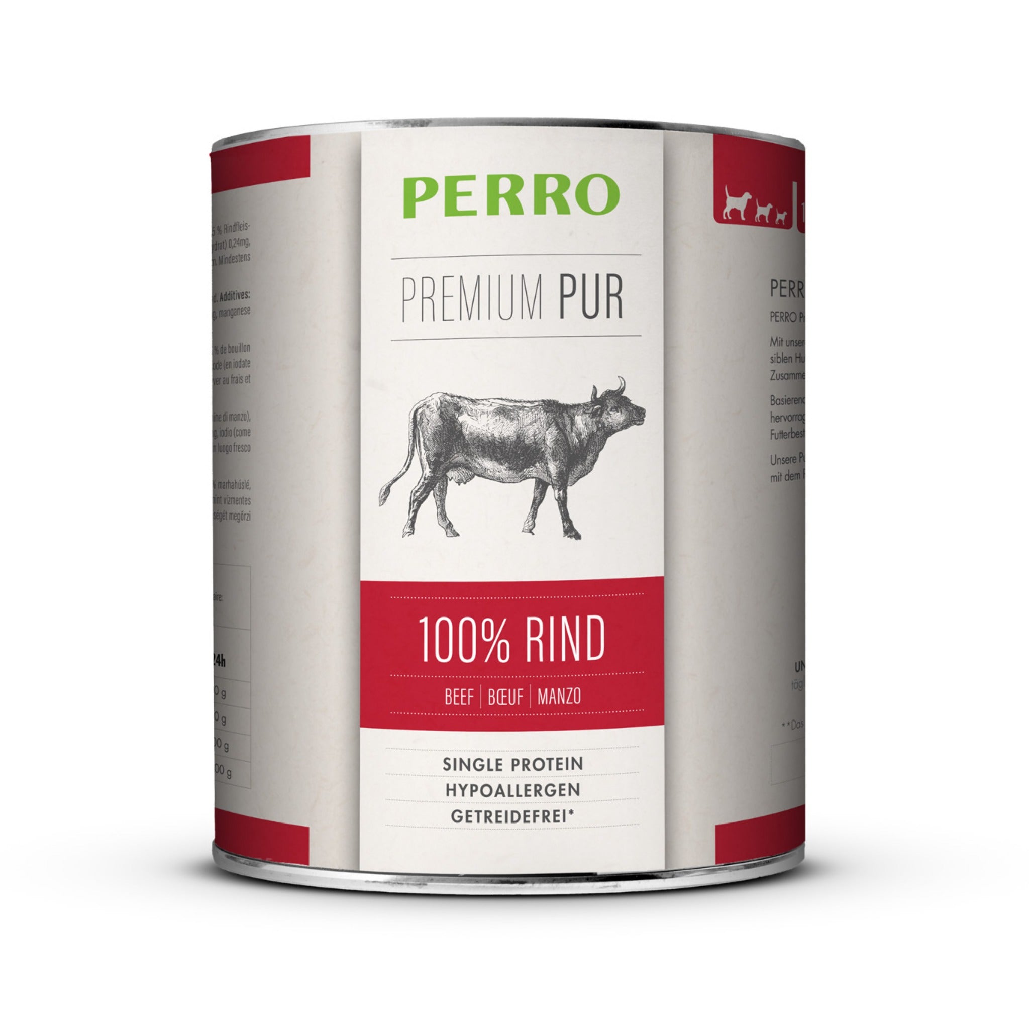 Perro Premium Pur Rind - Hunde Nassfutter - Woofshack