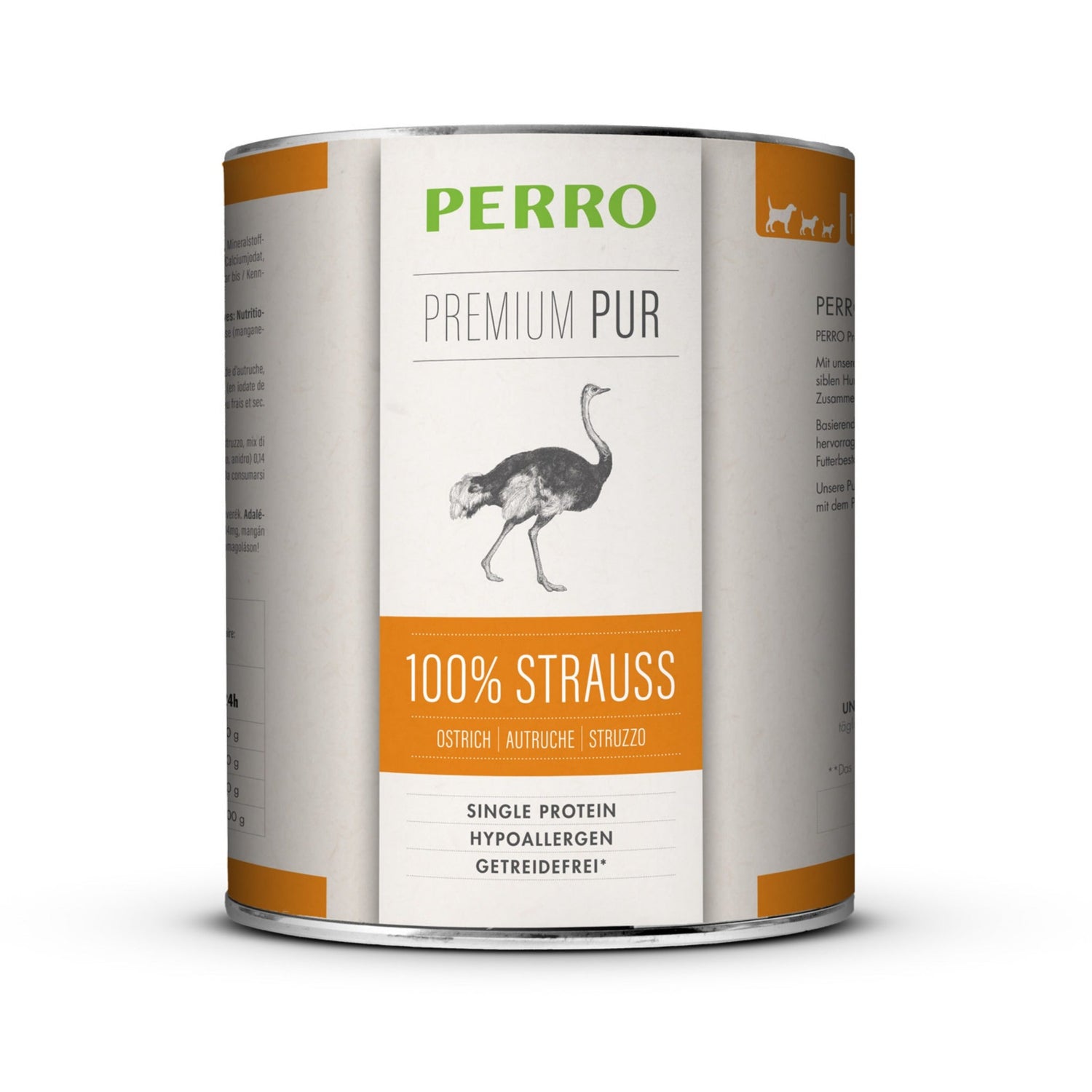 Perro Premium Pur Strauß - Hunde Nassfutter - Woofshack
