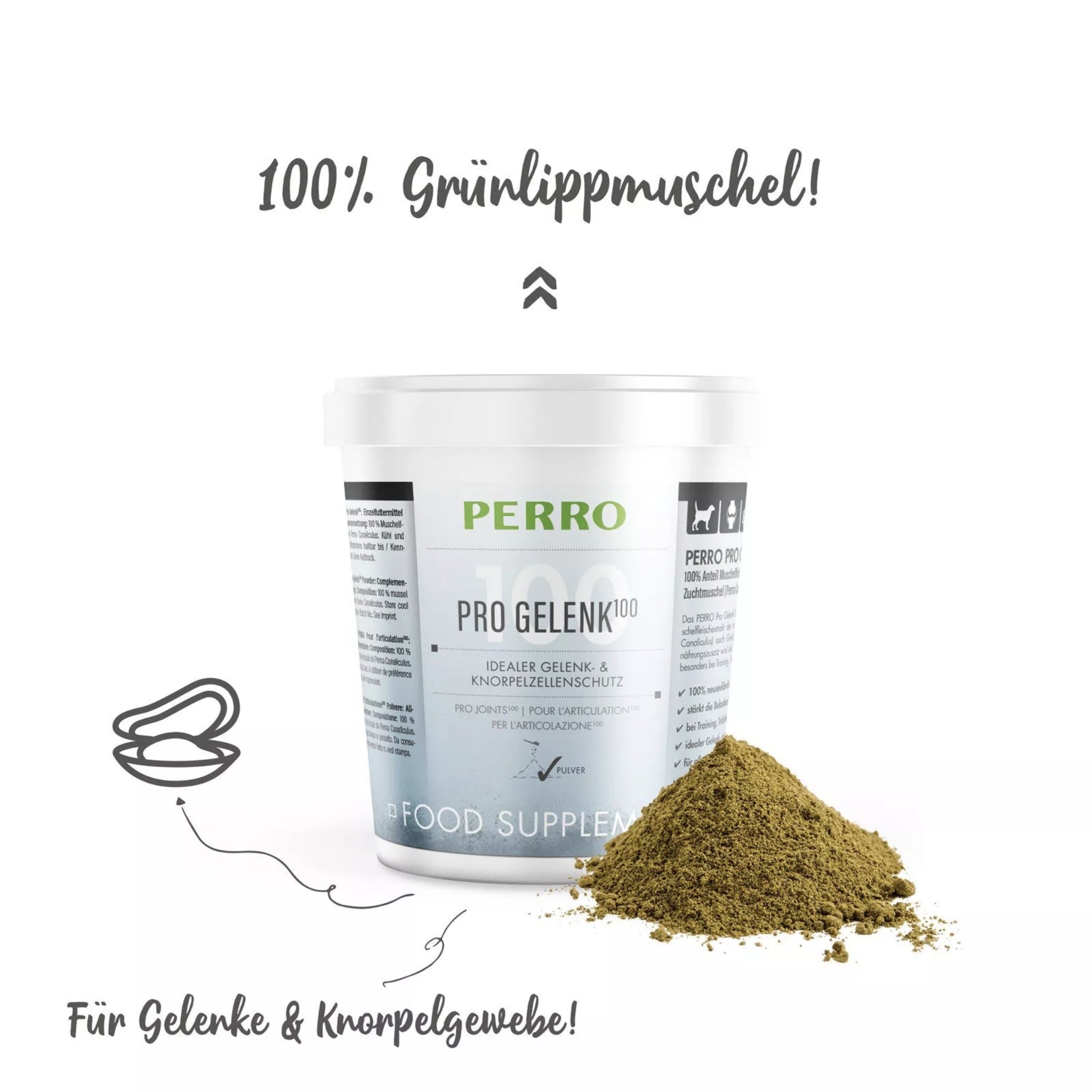 Perro Pro Gelenk100 Pulver für Hunde - Woofshack