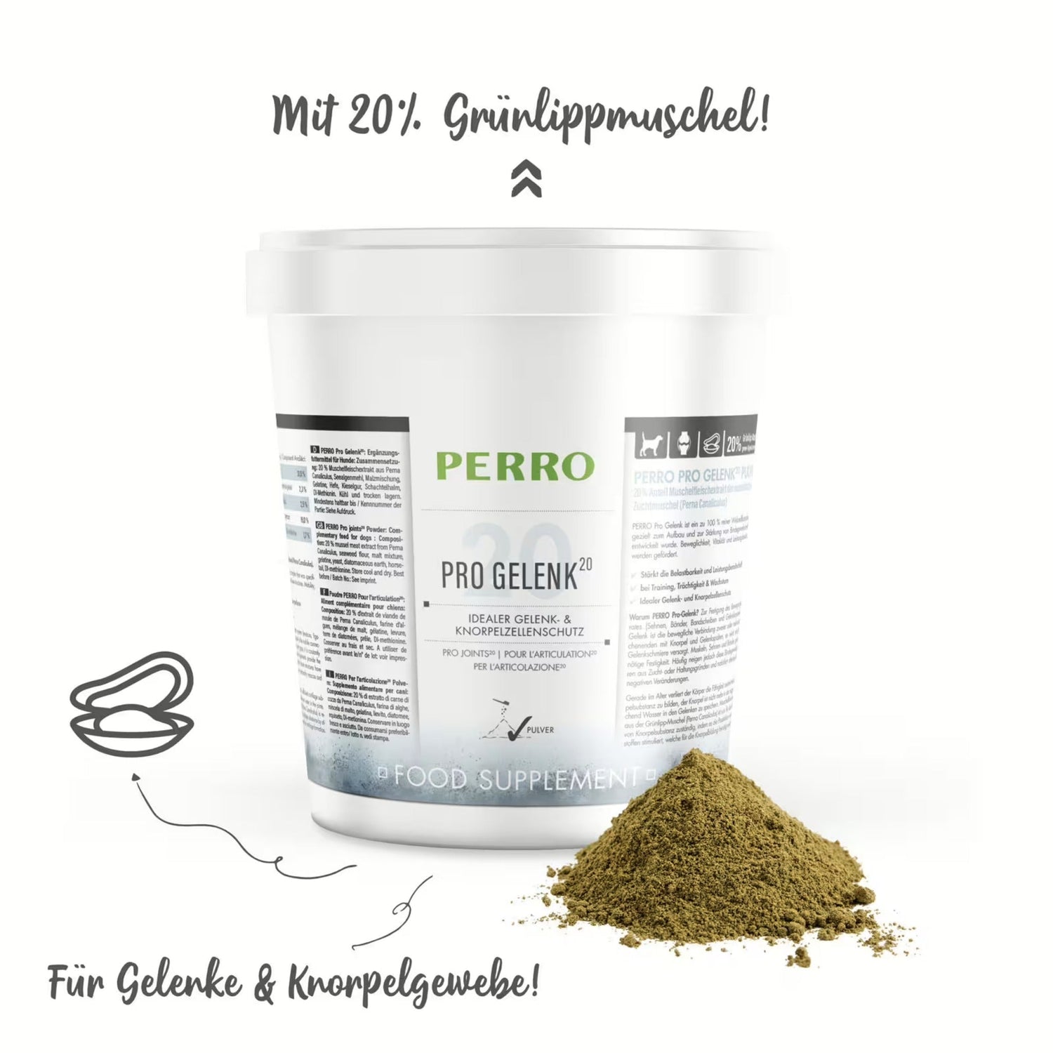 Perro Pro Gelenk20 Pulver für Hunde - Woofshack