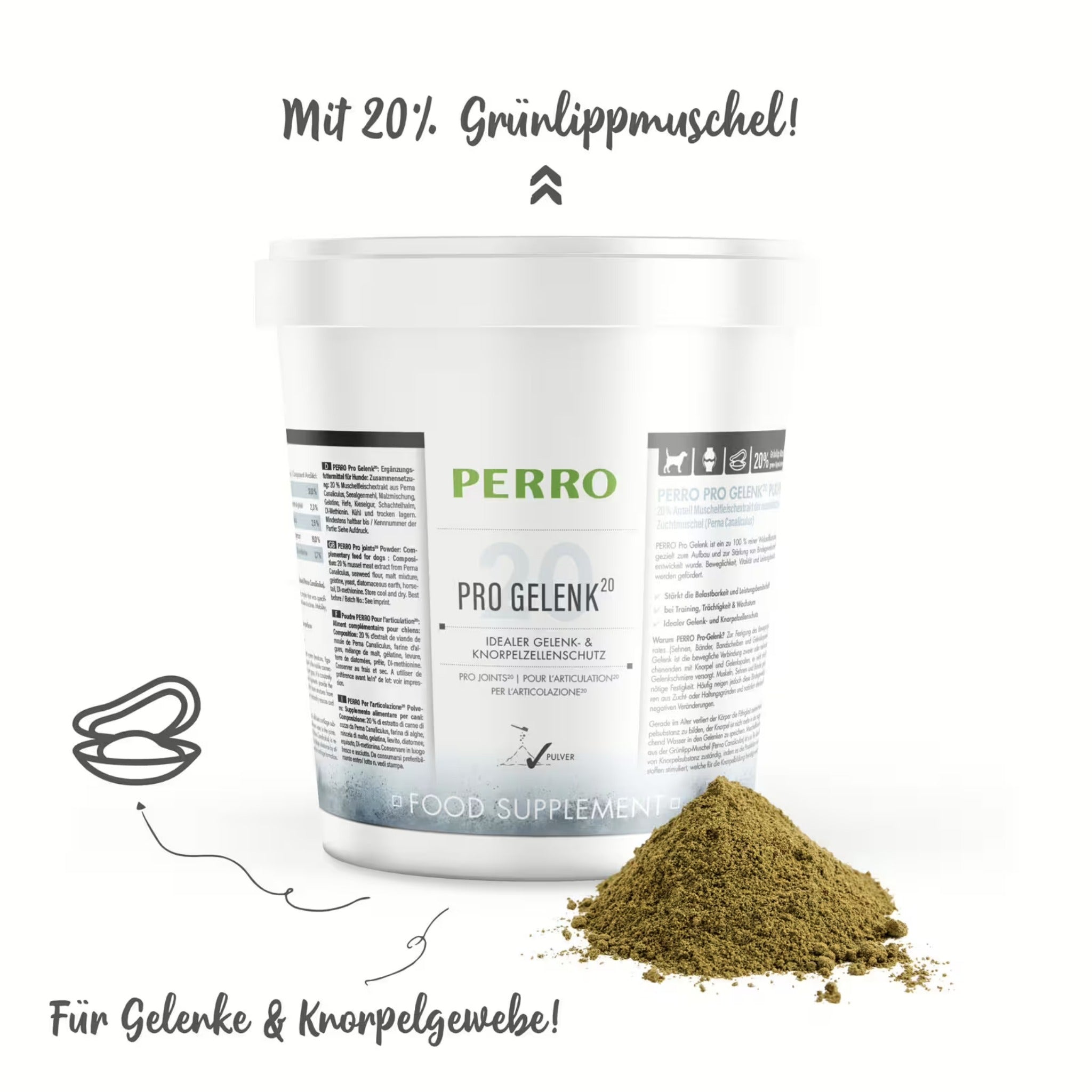 Perro Pro Gelenk20 Pulver für Hunde - Woofshack