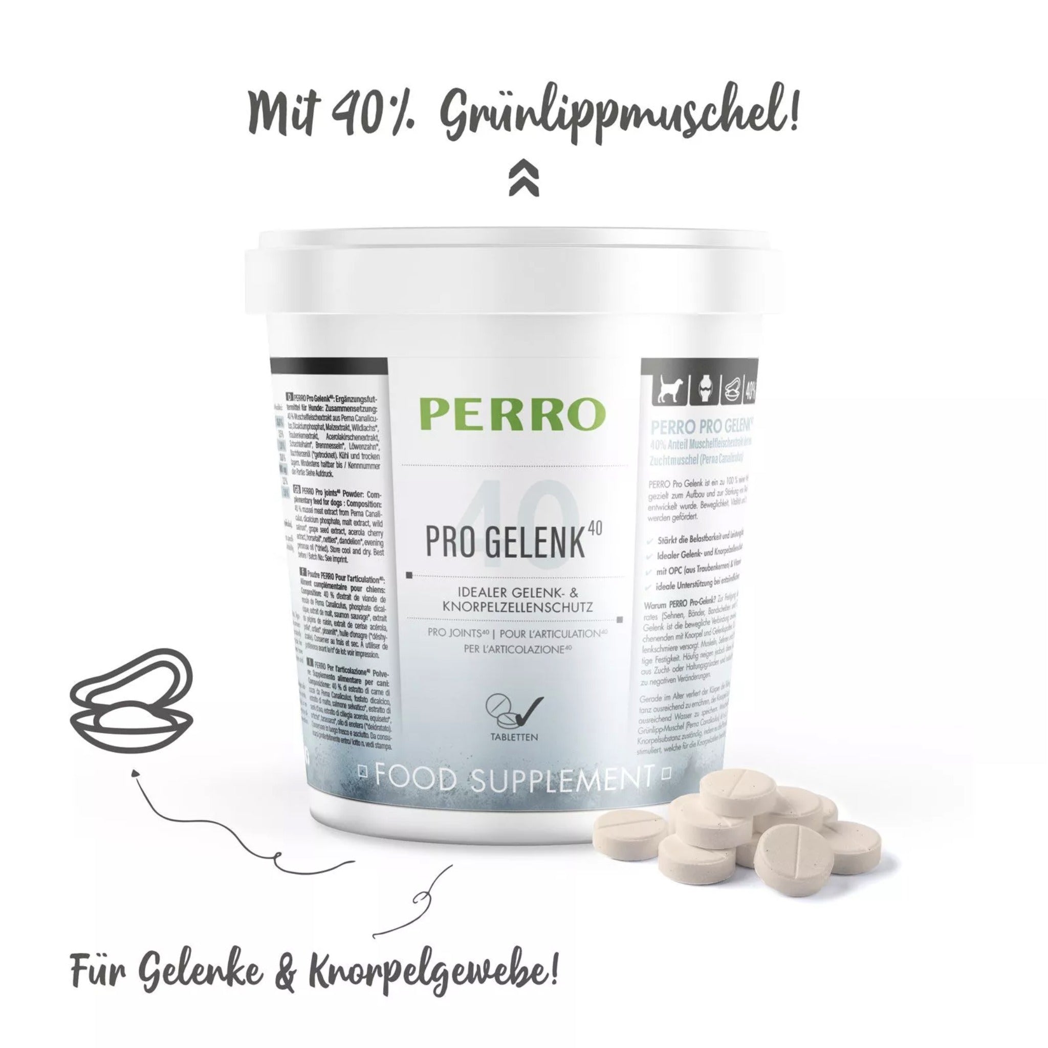 Perro Pro Gelenk40 Tabletten für Hunde - Woofshack