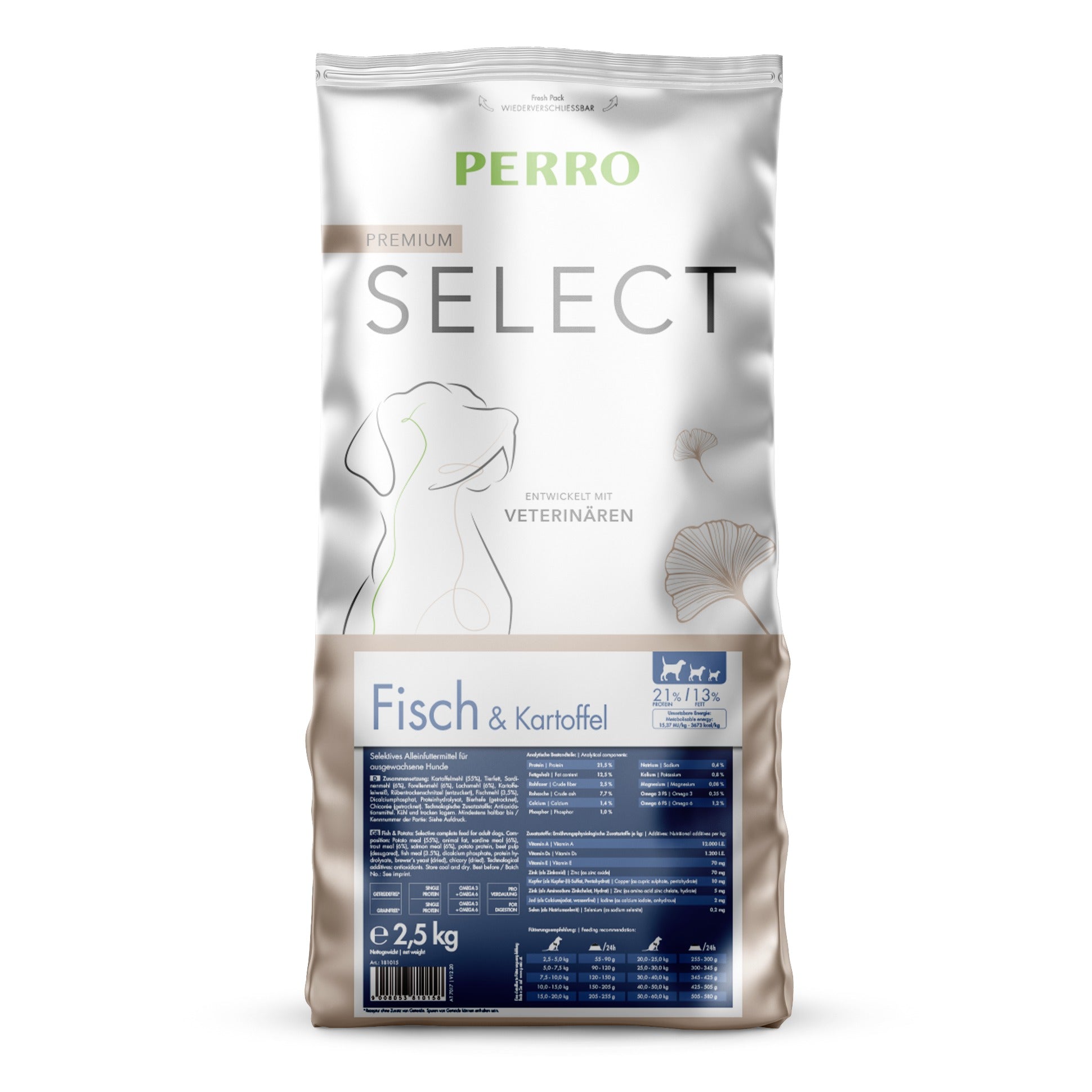 Perro Select Grainfree Fisch &amp; Kartoffel - Hunde Trockenfutter - Woofshack