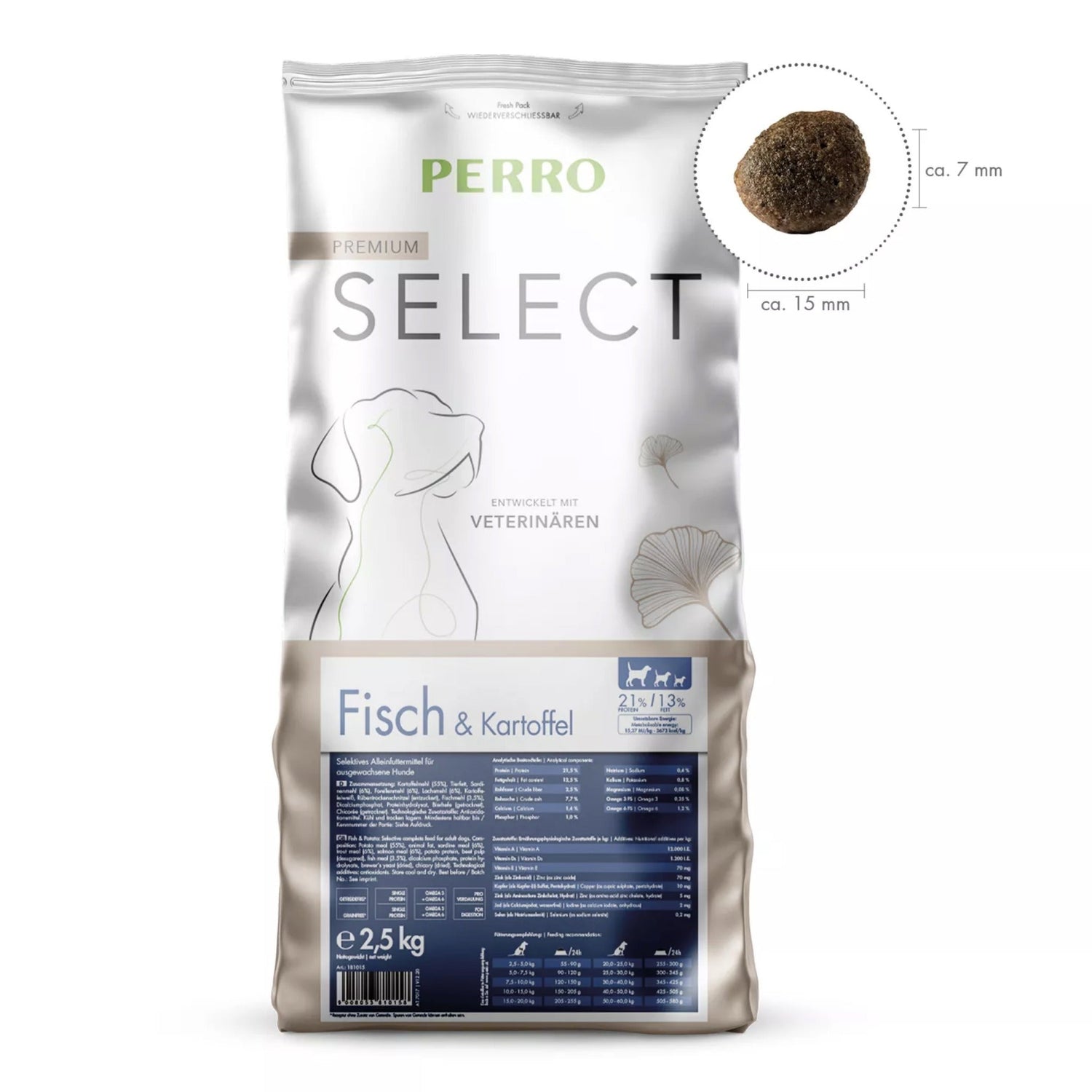 Perro Select Grainfree Fisch &amp; Kartoffel - Hunde Trockenfutter - Woofshack