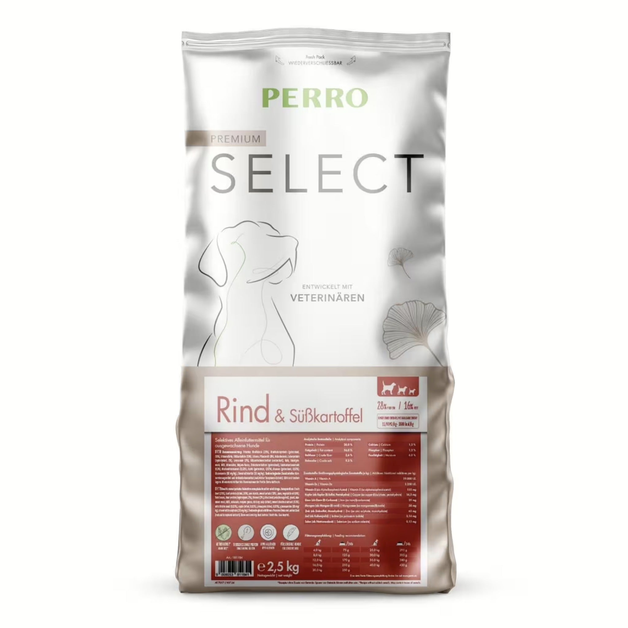 Perro Select Grainfree Rind &amp; Süßkartoffel - Hunde Trockenfutter - Woofshack