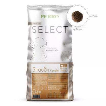 Perro Select Grainfree Strauß &amp; Kartoffel - Hunde Trockenfutter - Woofshack