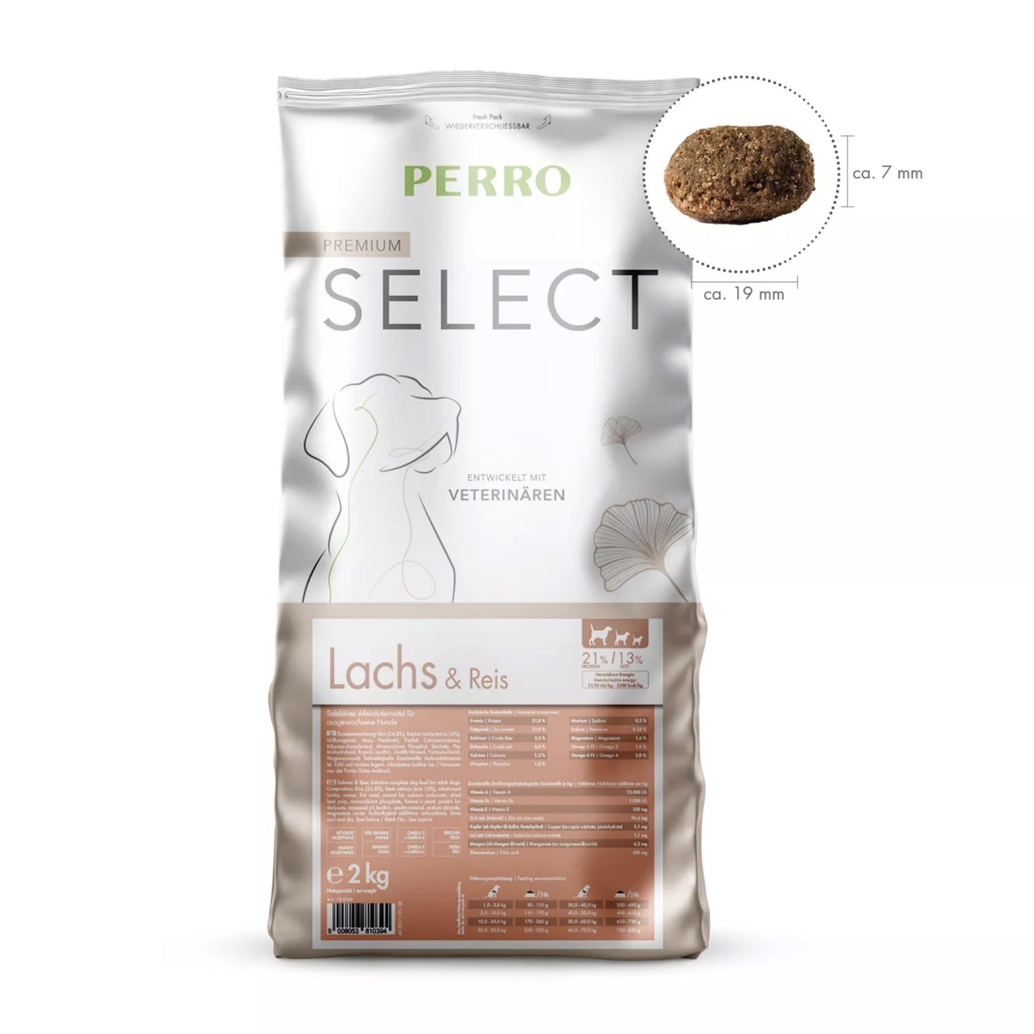 Perro Select Lachs &amp; Reis - Hunde Trockenfutter - Woofshack
