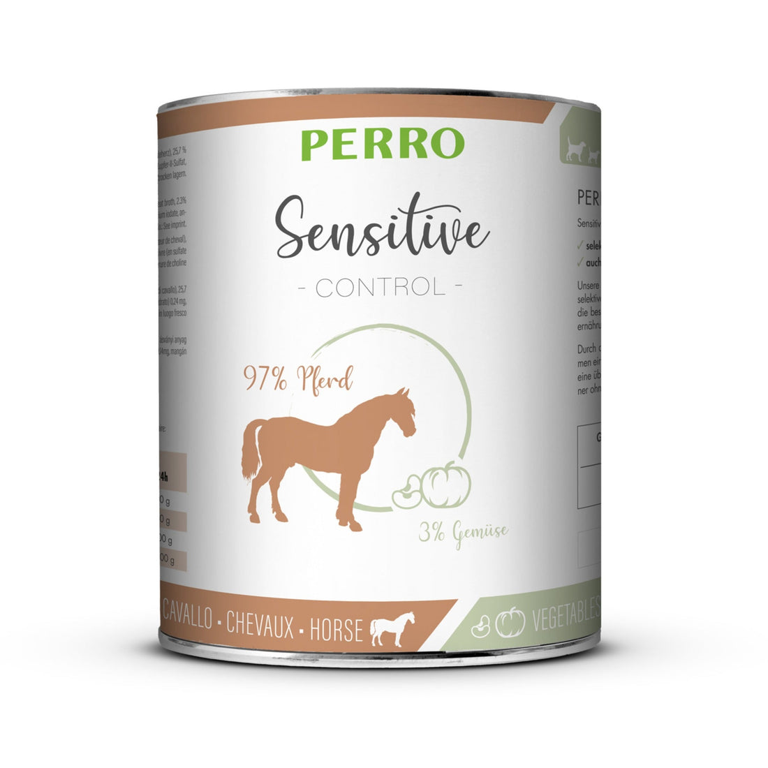 Perro Sensitive Control Pferd &amp; Gemüse - Hunde Nassfutter - Woofshack