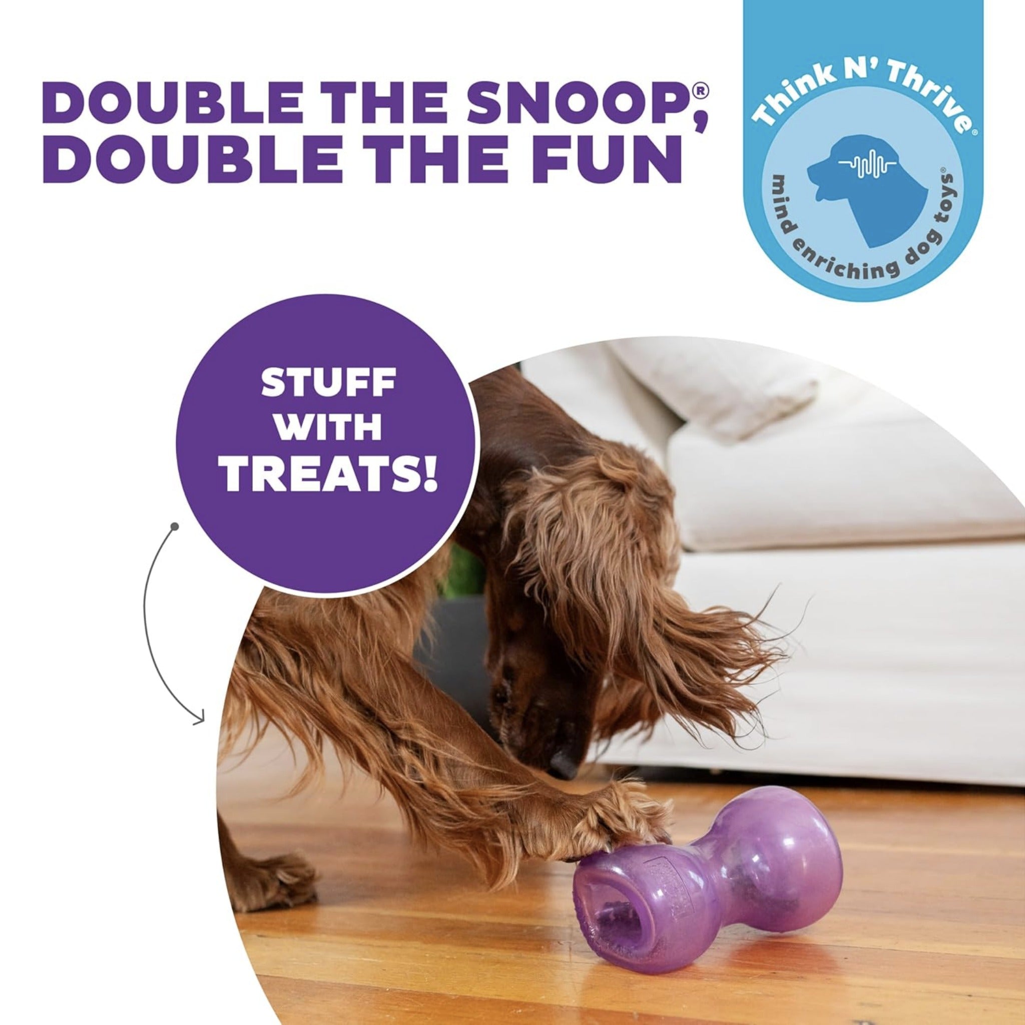 Planet Dog Orbee - Tuff Double Snoop, Hundespielzeug - Woofshack