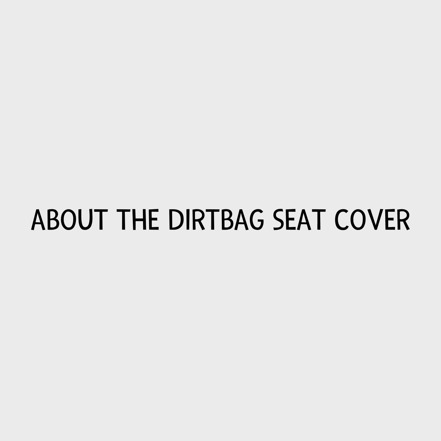 Video - Ruffwear Dirtbag Seat Cover