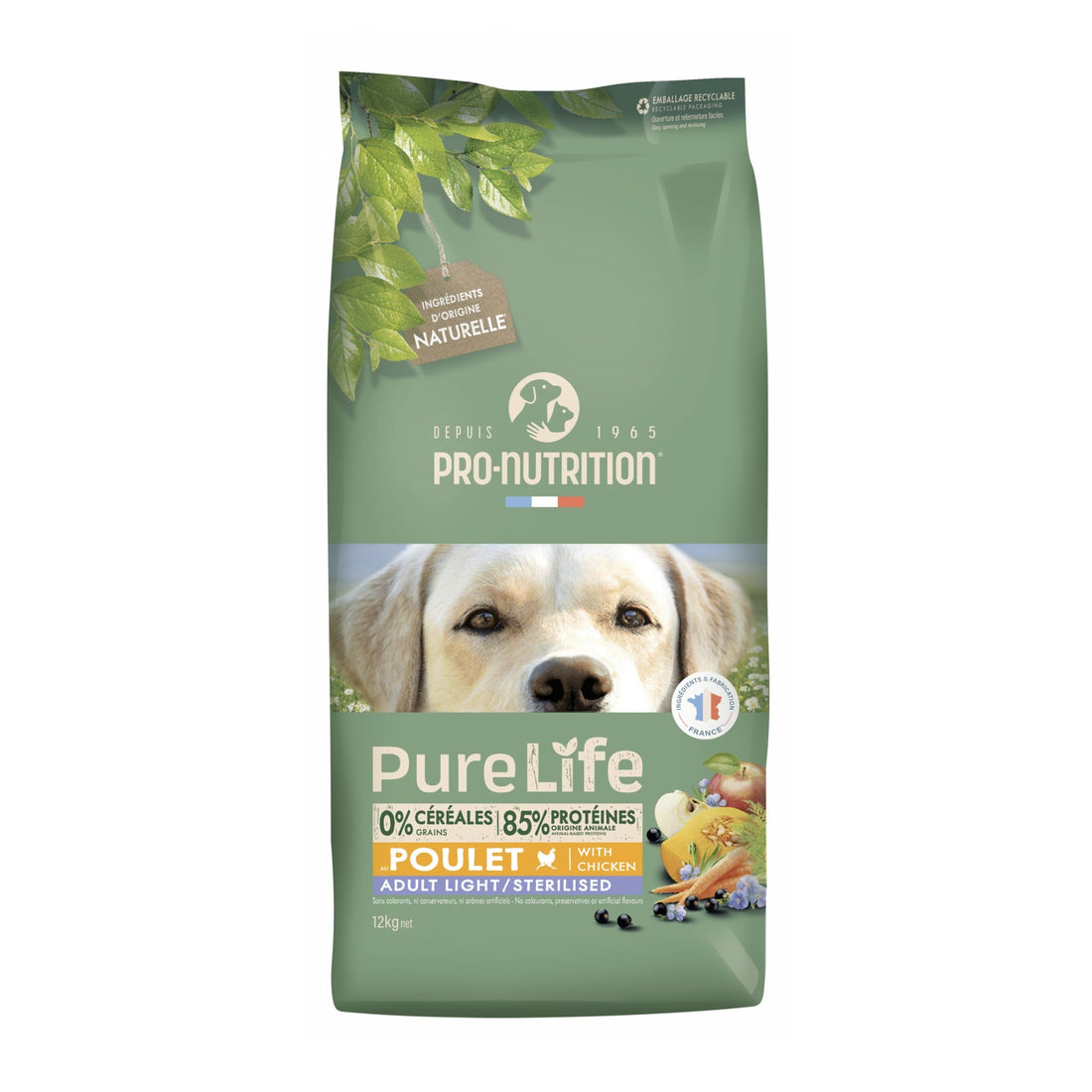 Pro - Nutrition Pure Life Adult Light/Sterilised, Hundefutter - Woofshack