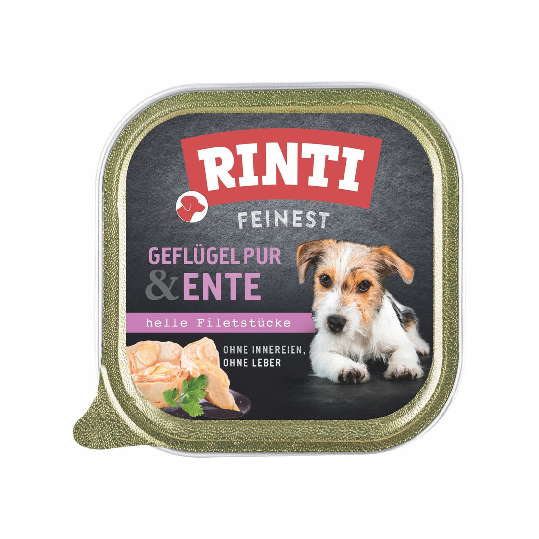 RINTI Feinest Geflügel pur &amp; Ente - Hunde Nassfutter - Woofshack