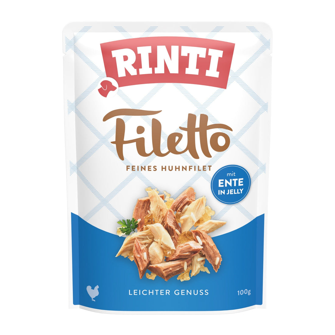 RINTI Filetto Pouch Huhnfilet mit Ente - Hunde Nassfutter - Woofshack