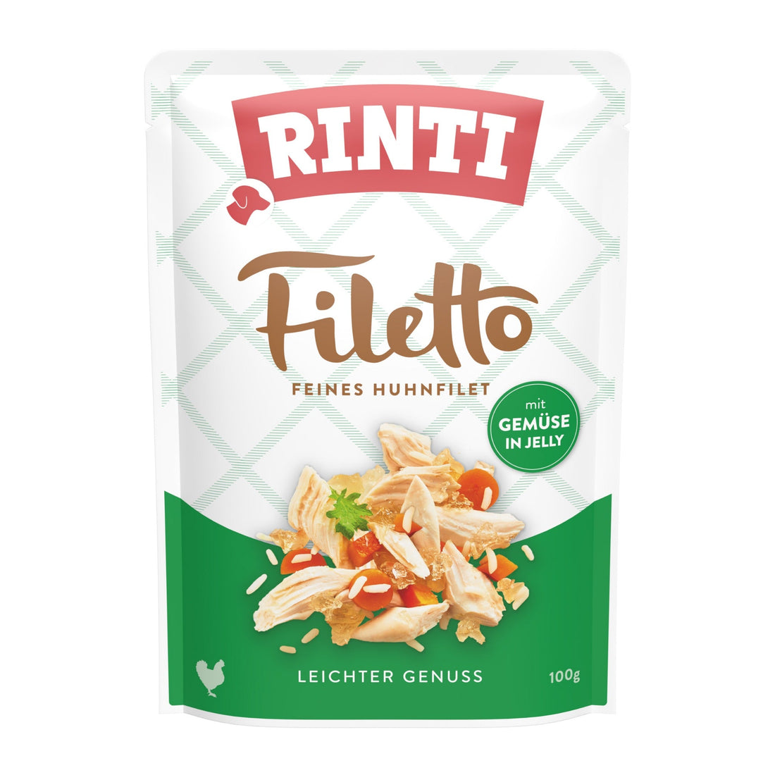 RINTI Filetto Pouch Huhnfilet mit Gemüse - Hunde Nassfutter - Woofshack