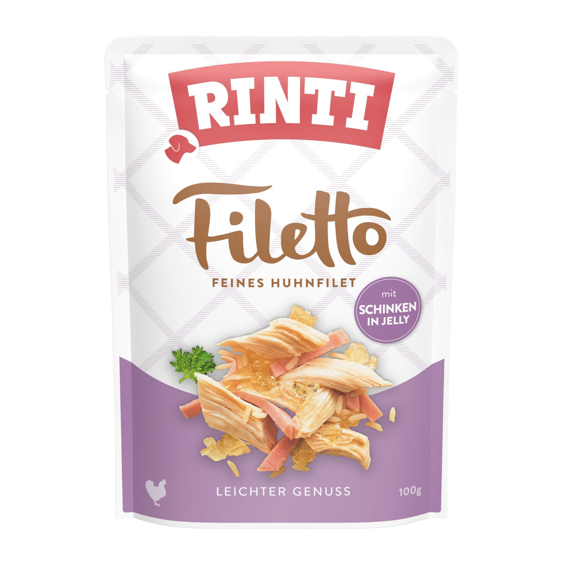 RINTI Filetto Pouch Huhnfilet mit Schinken - Hunde Nassfutter - Woofshack