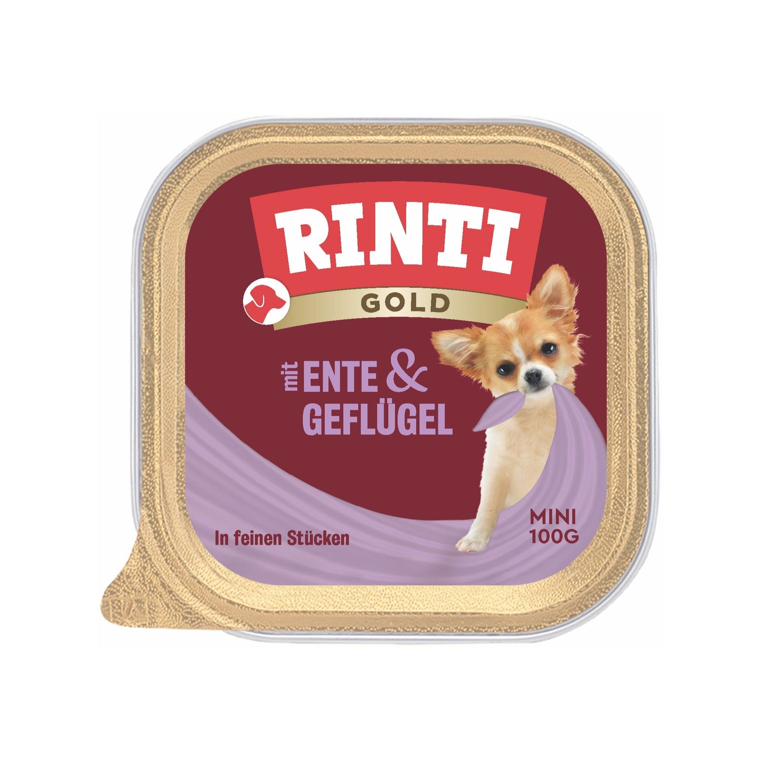 RINTI Gold mini Ente &amp; Geflügel - Hunde Nassfutter - Woofshack