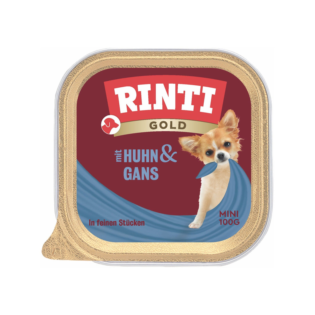 RINTI Gold mini Huhn &amp; Gans - Hunde Nassfutter - Woofshack