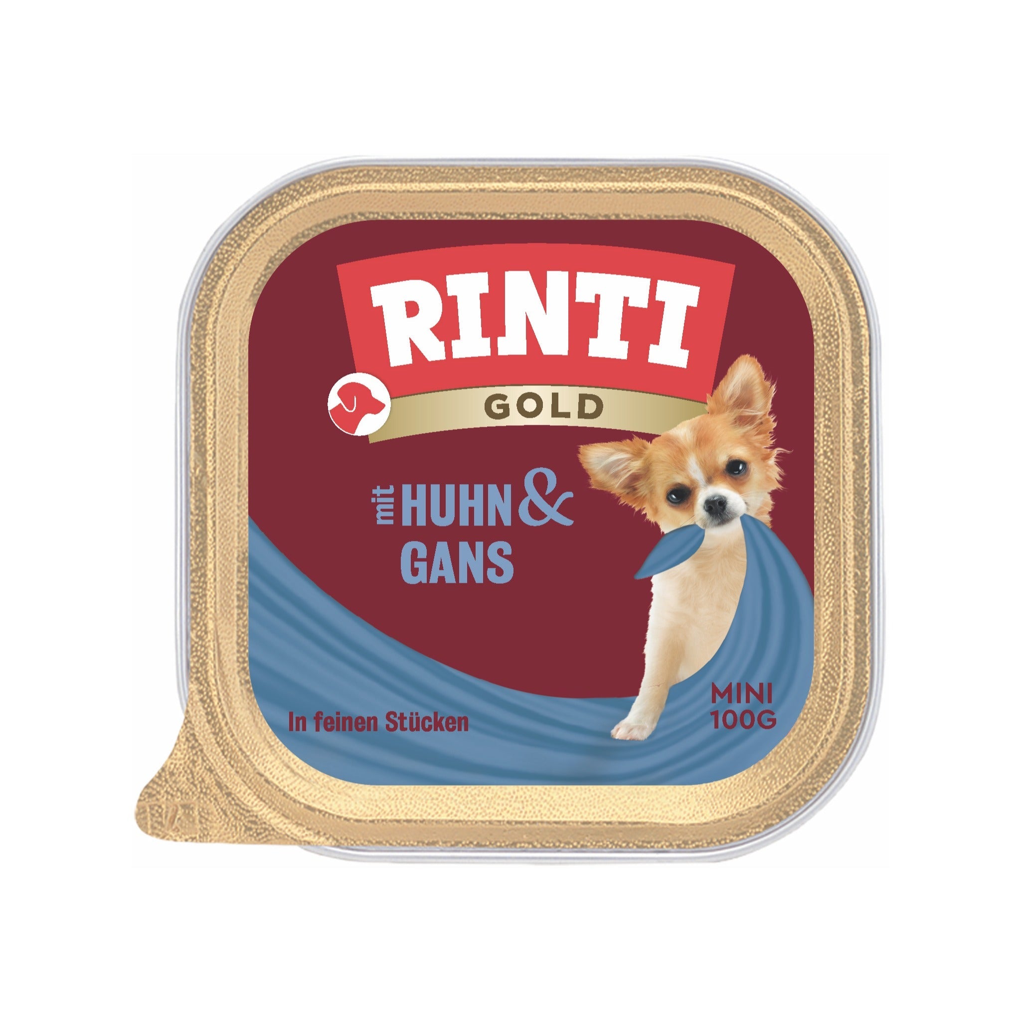 RINTI Gold mini Huhn &amp; Gans - Hunde Nassfutter - Woofshack