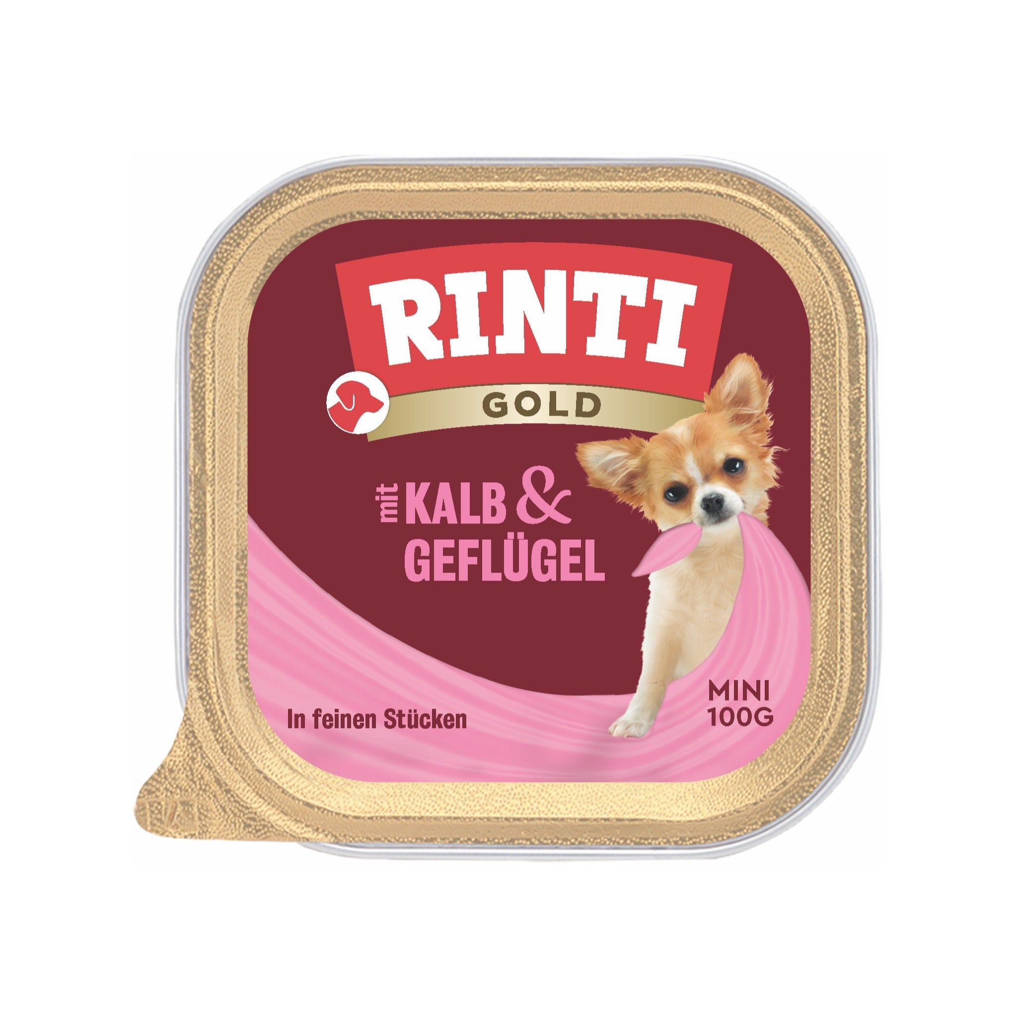 RINTI Gold mini Kalb &amp; Geflügel - Hunde Nassfutter - Woofshack