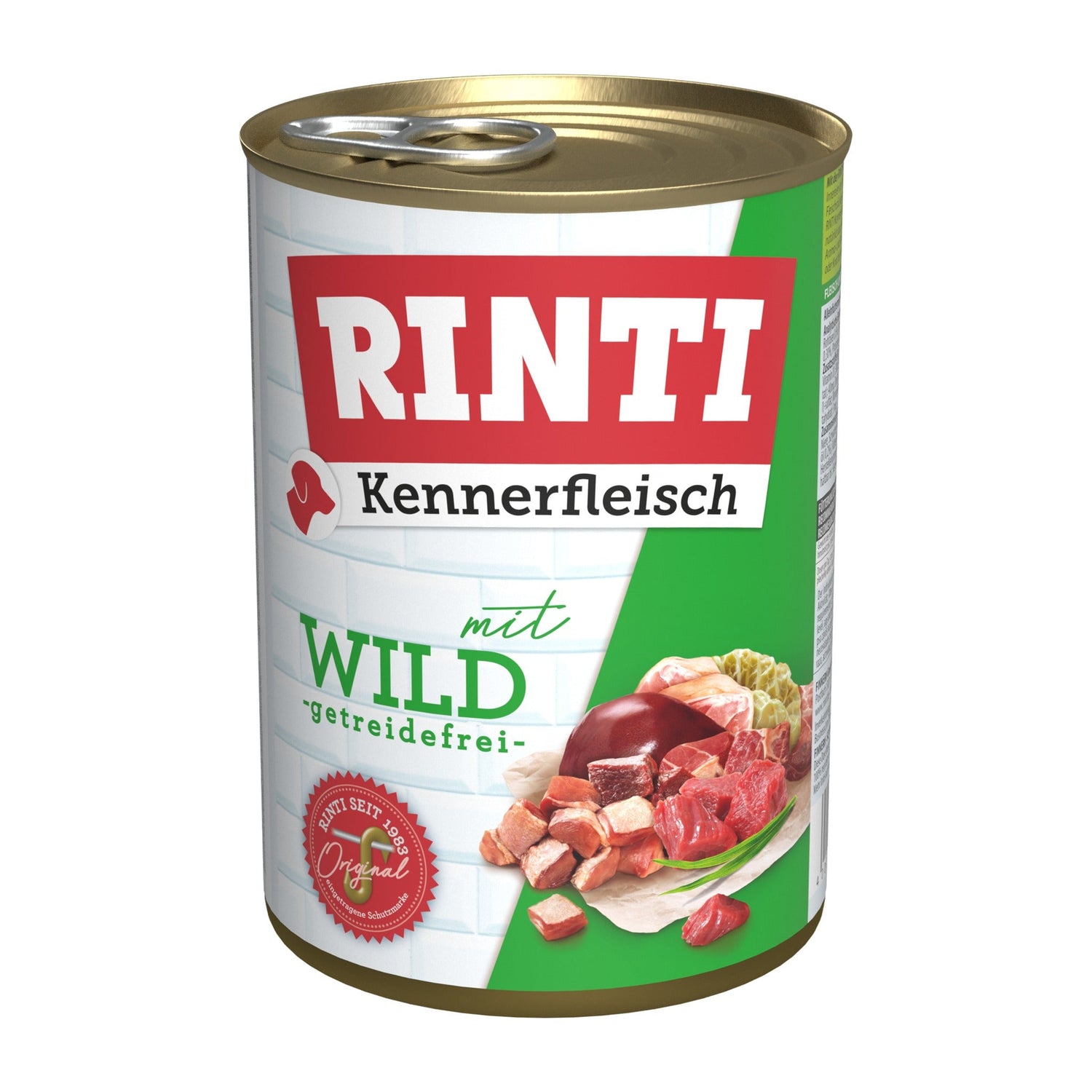 RINTI Kennerfleisch mit Wild - Hunde Nassfutter - Woofshack