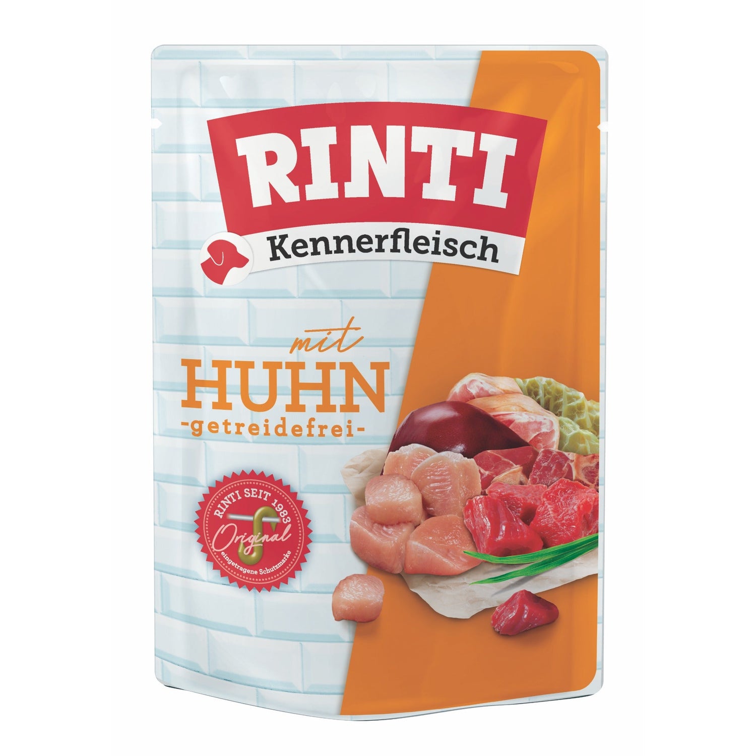 RINTI Kennerfleisch Pouch Huhn - Hunde Nassfutter - Woofshack