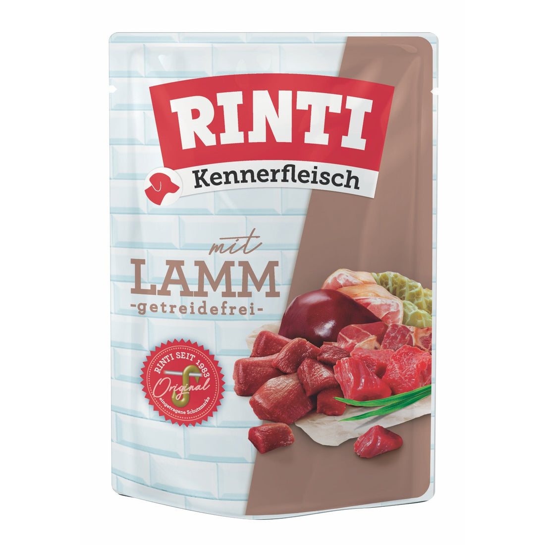 RINTI Kennerfleisch Pouch Lamm - Hunde Nassfutter - Woofshack