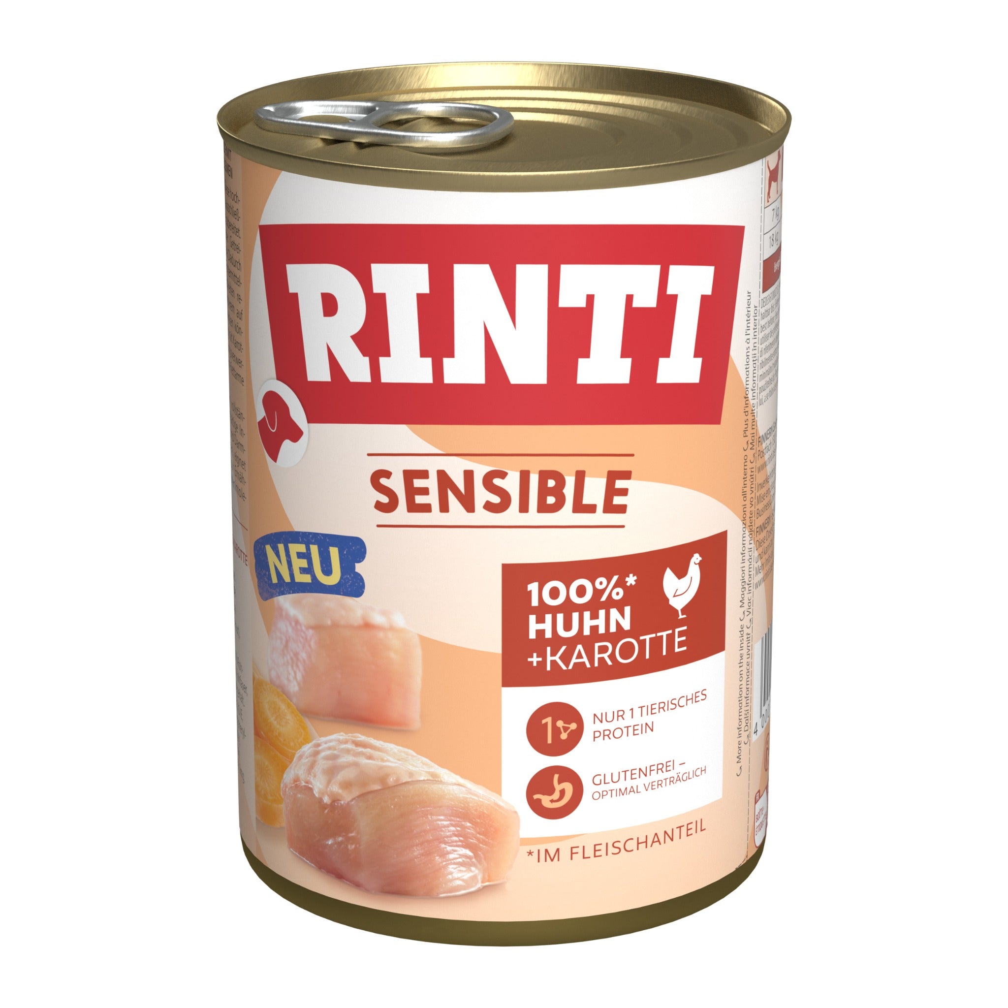 RINTI Sensible Huhn + Karotte - Hunde Nassfutter - Woofshack