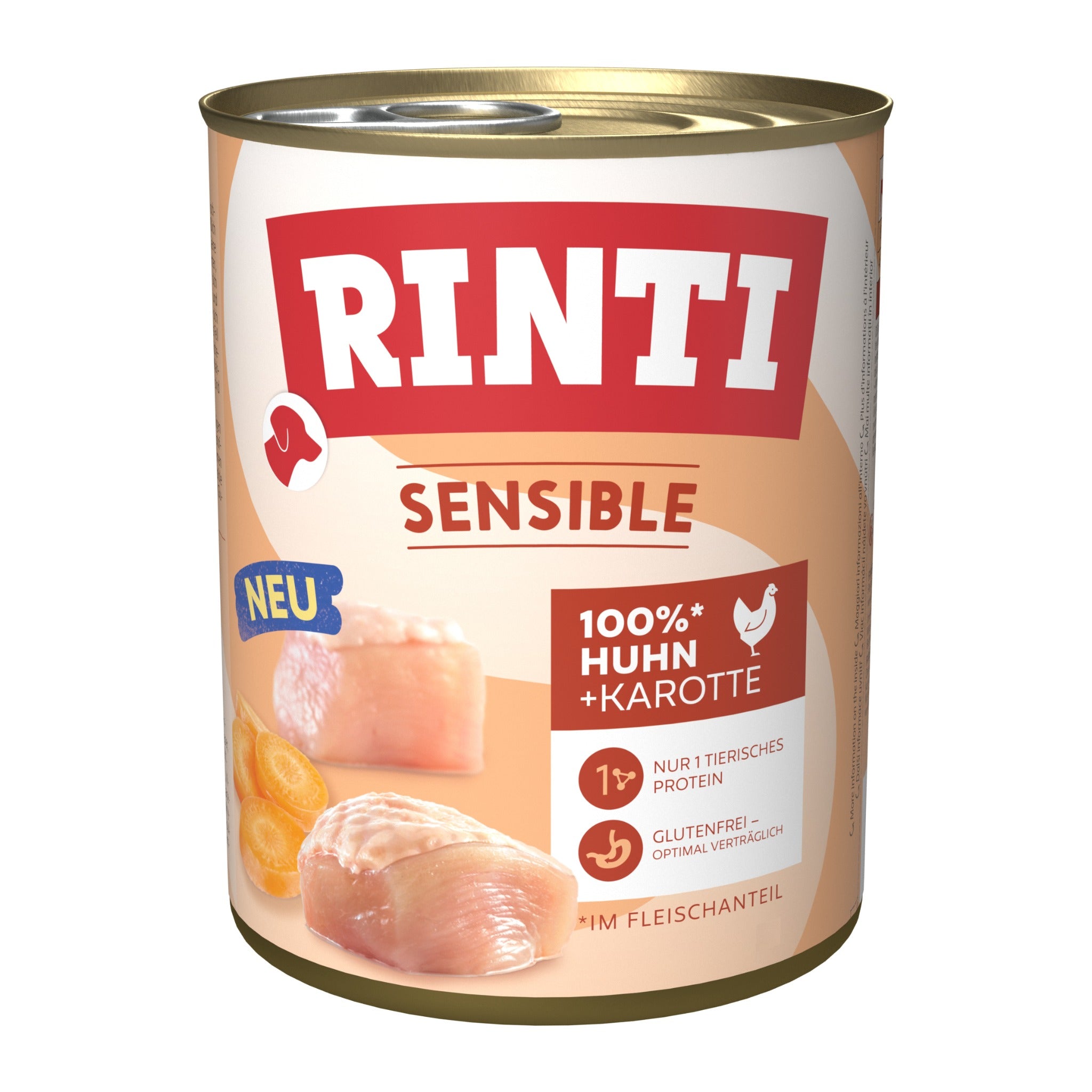 RINTI Sensible Huhn + Karotte - Hunde Nassfutter - Woofshack