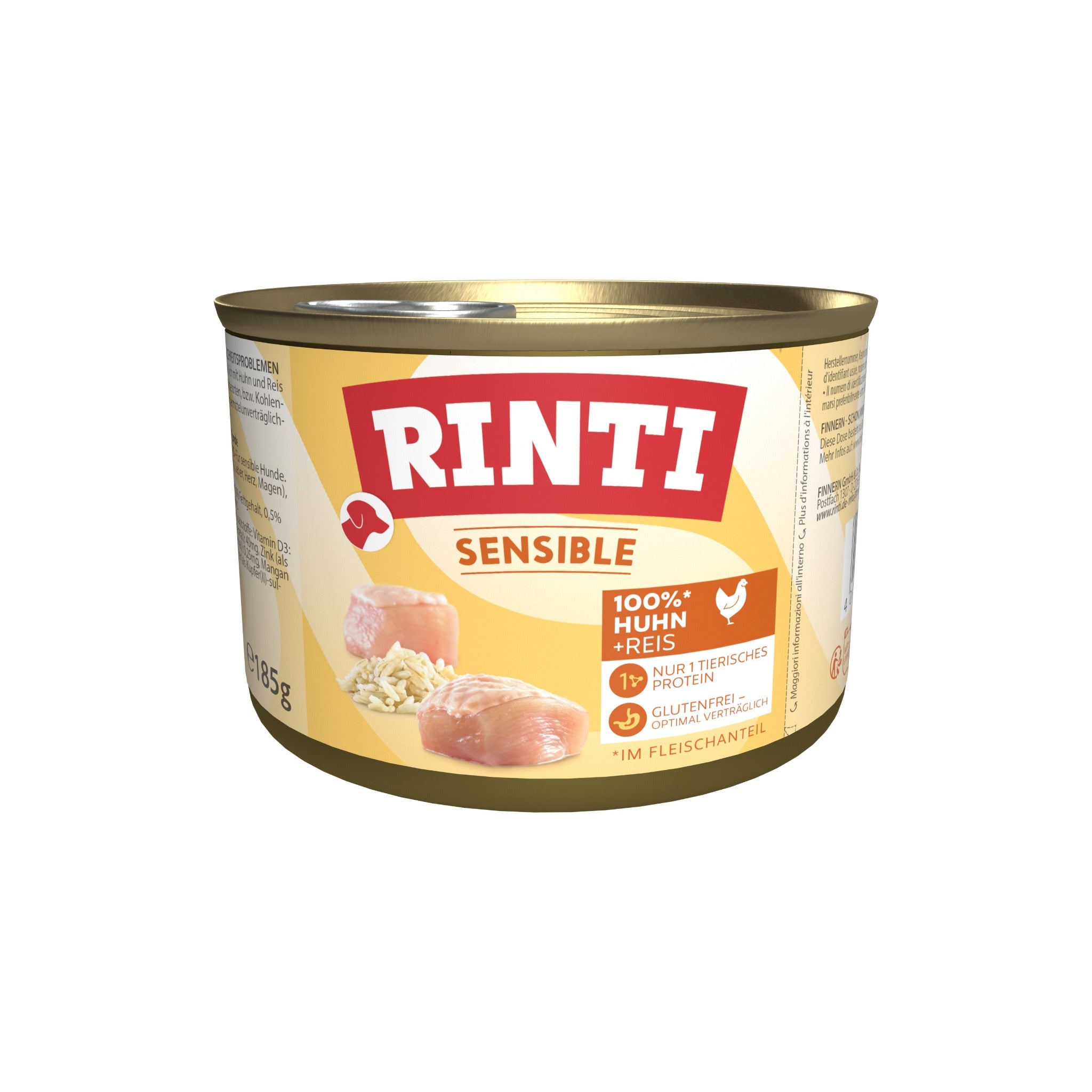 RINTI Sensible Huhn + Reis - Hunde Nassfutter - Woofshack