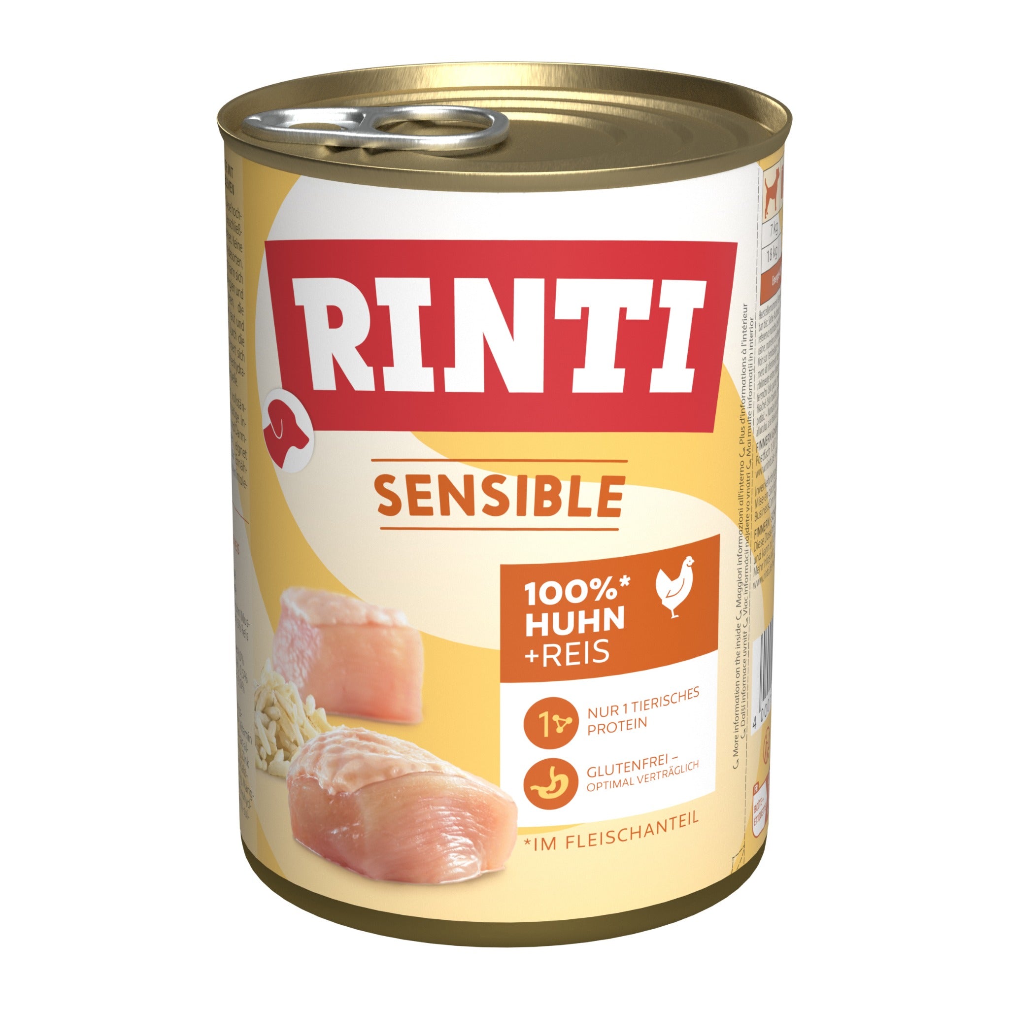 RINTI Sensible Huhn + Reis - Hunde Nassfutter - Woofshack