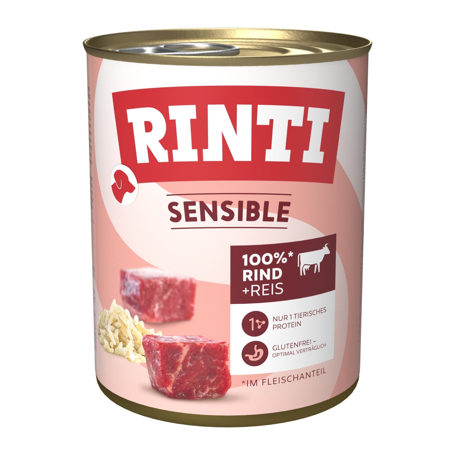 RINTI Sensible Rind + Reis - Hunde Nassfutter - Woofshack