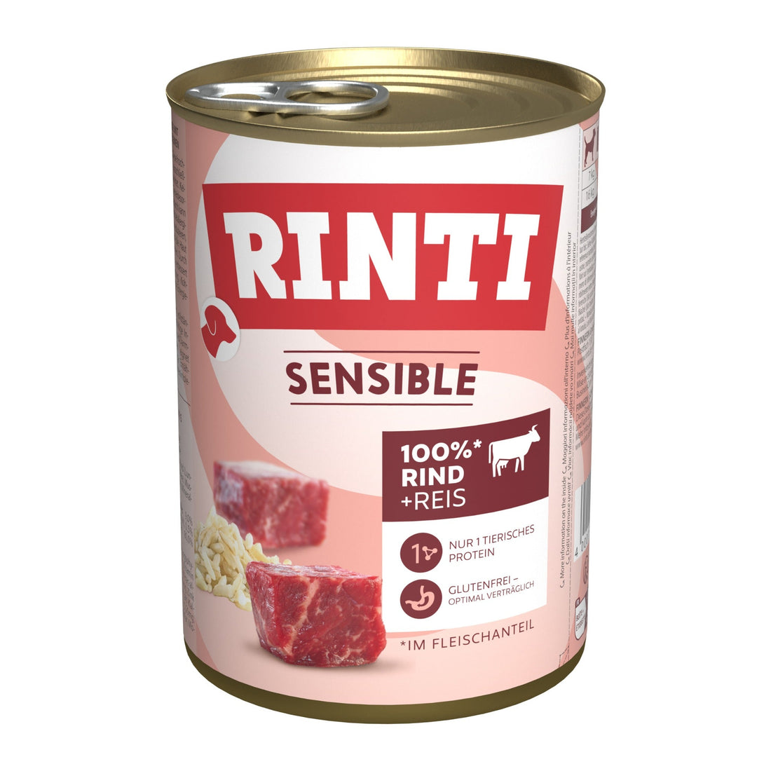 RINTI Sensible Rind + Reis - Hunde Nassfutter - Woofshack