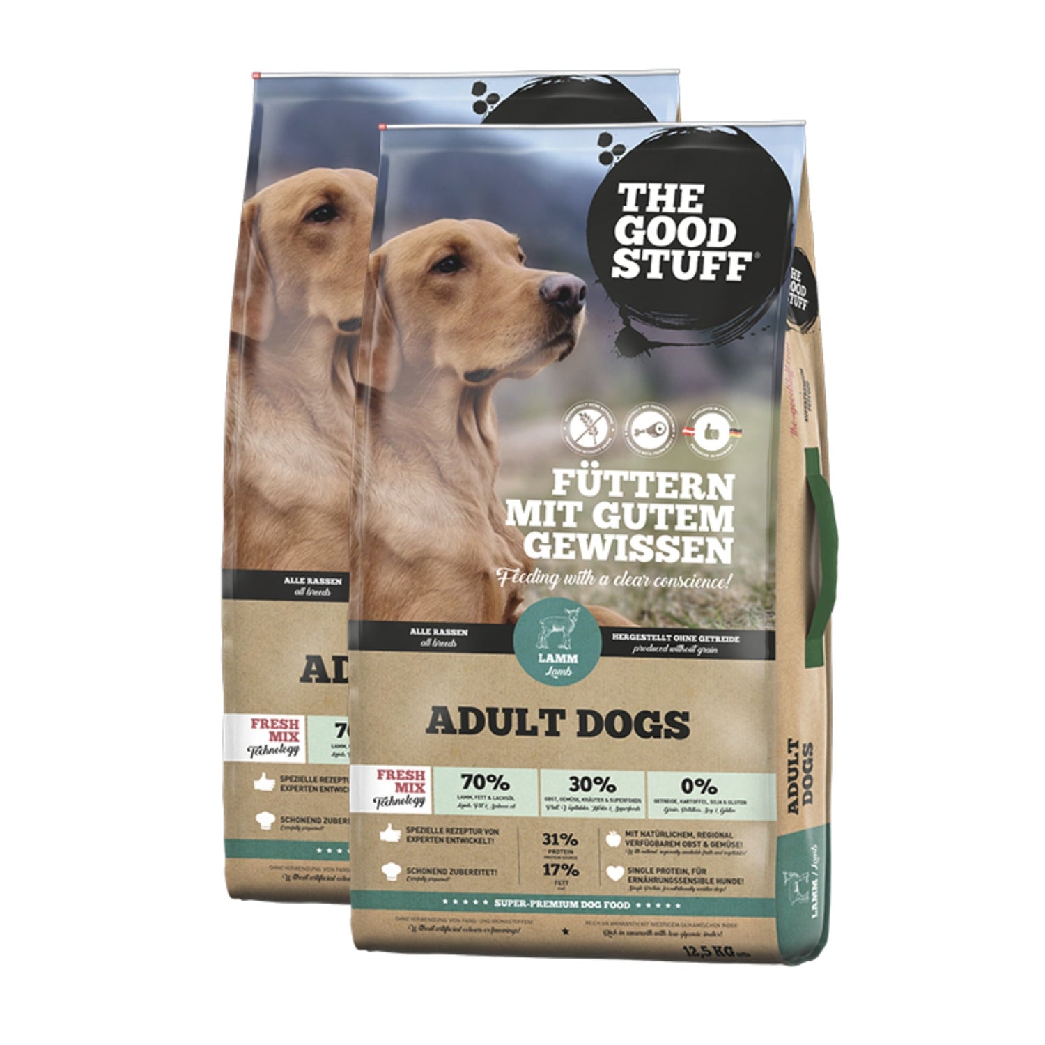 The Goodstuff Adult Dogs Trockenfutter, Lamm - Woofshack