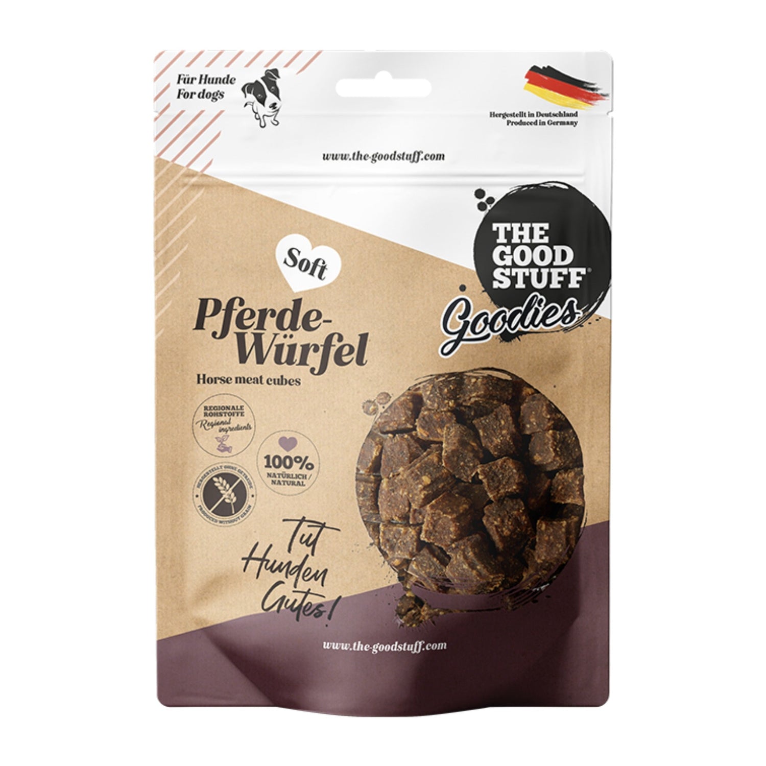 The Goodstuff Goodies Pferde - Würfel Soft, Hundesnack - Woofshack