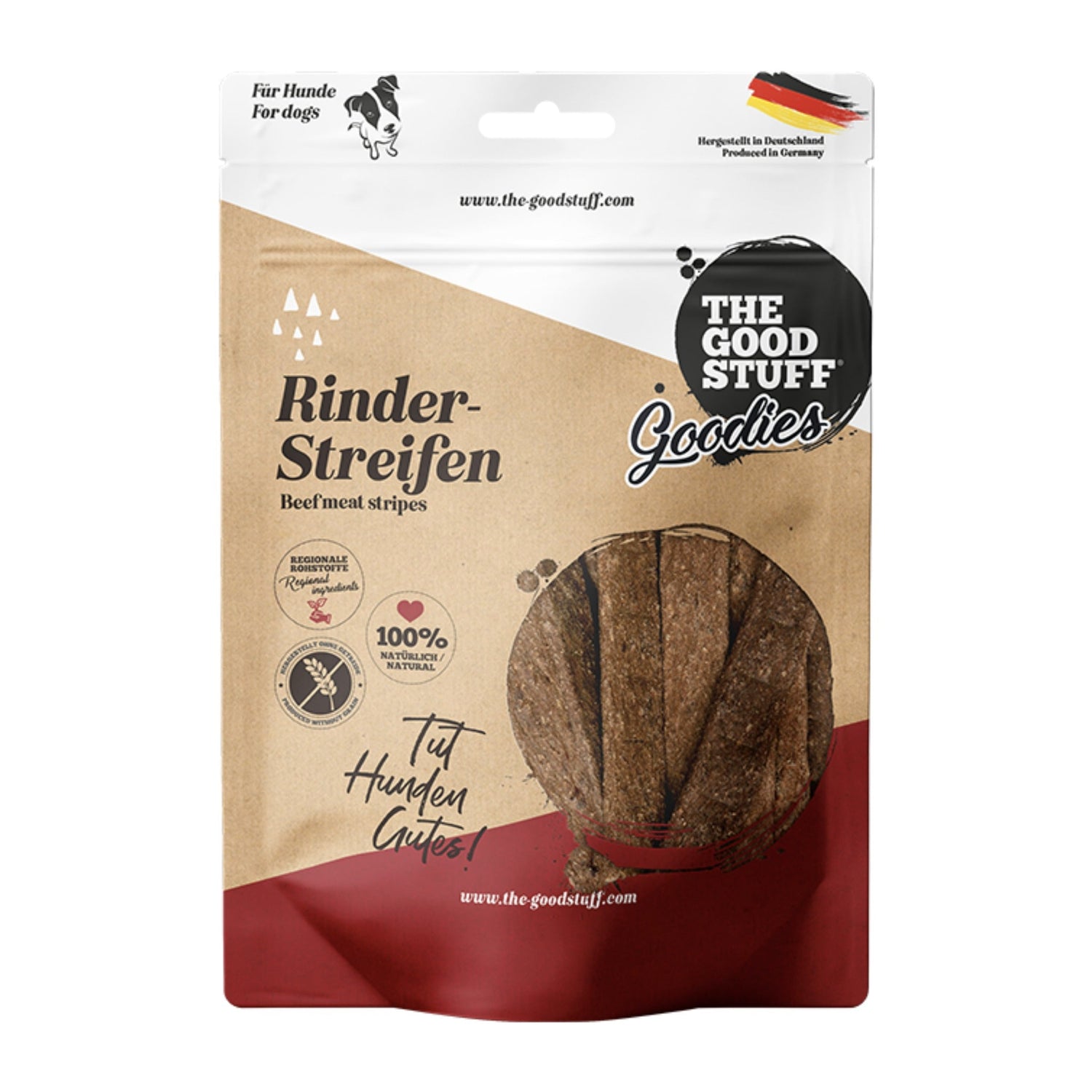 The Goodstuff Goodies Rinder - Streifen, Hundesnack - Woofshack