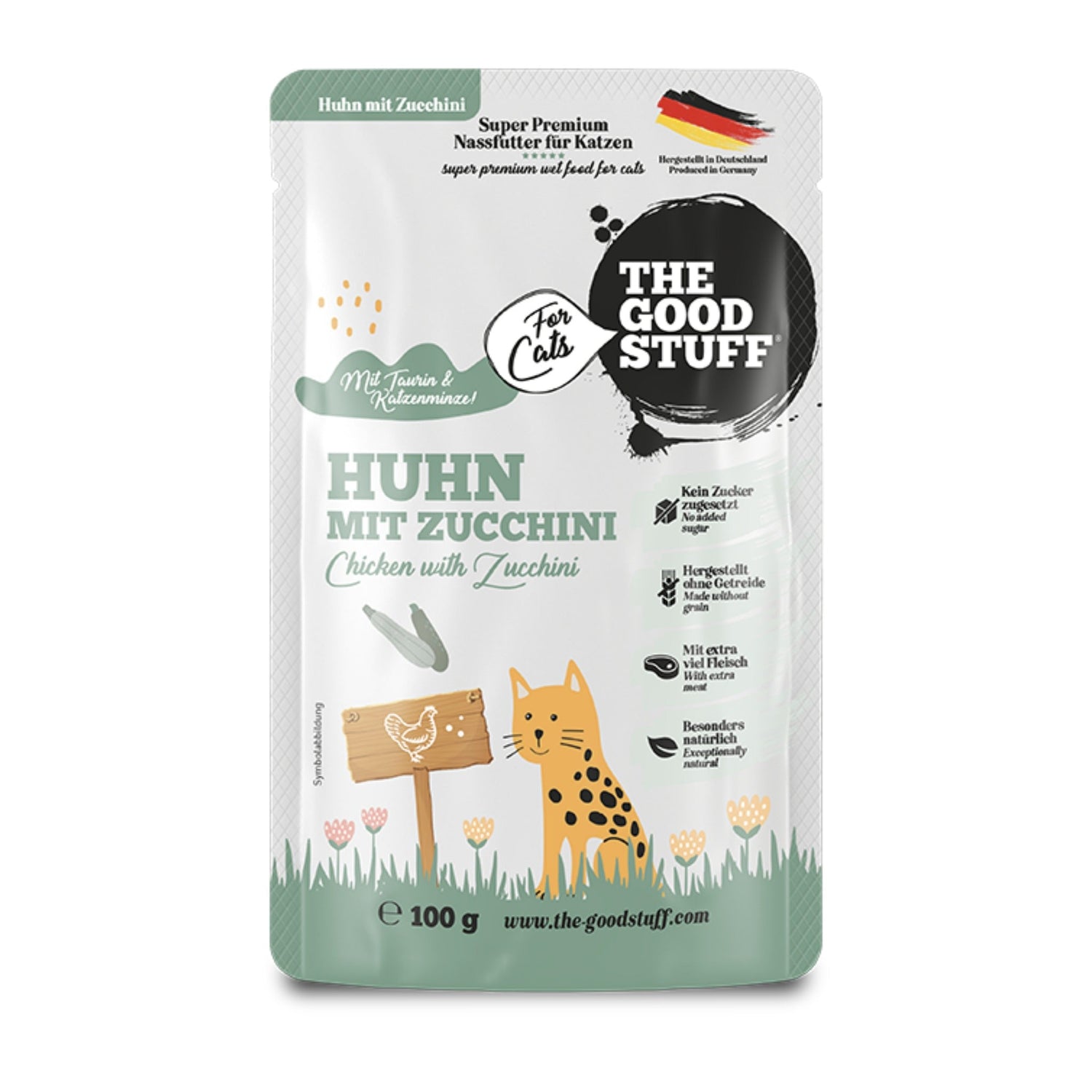 The Goodstuff Pouch Huhn mit Zucchini - Katzen Nassfutter - Woofshack