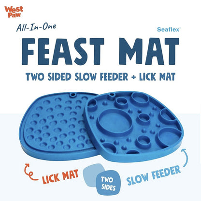 West Paw Seaflex Feast Mat, Hunde Schleckmatte - Woofshack