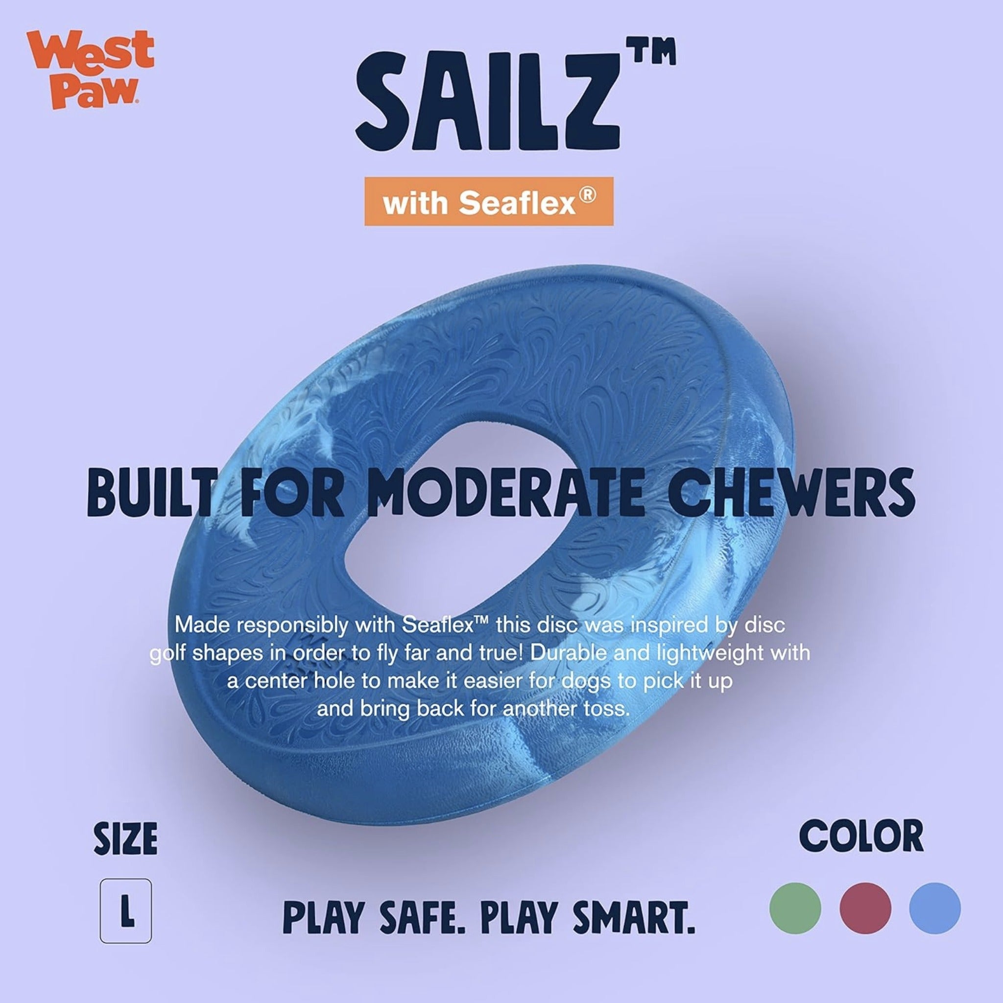 West Paw Seaflex Sailz, Hundespielzeug - Woofshack