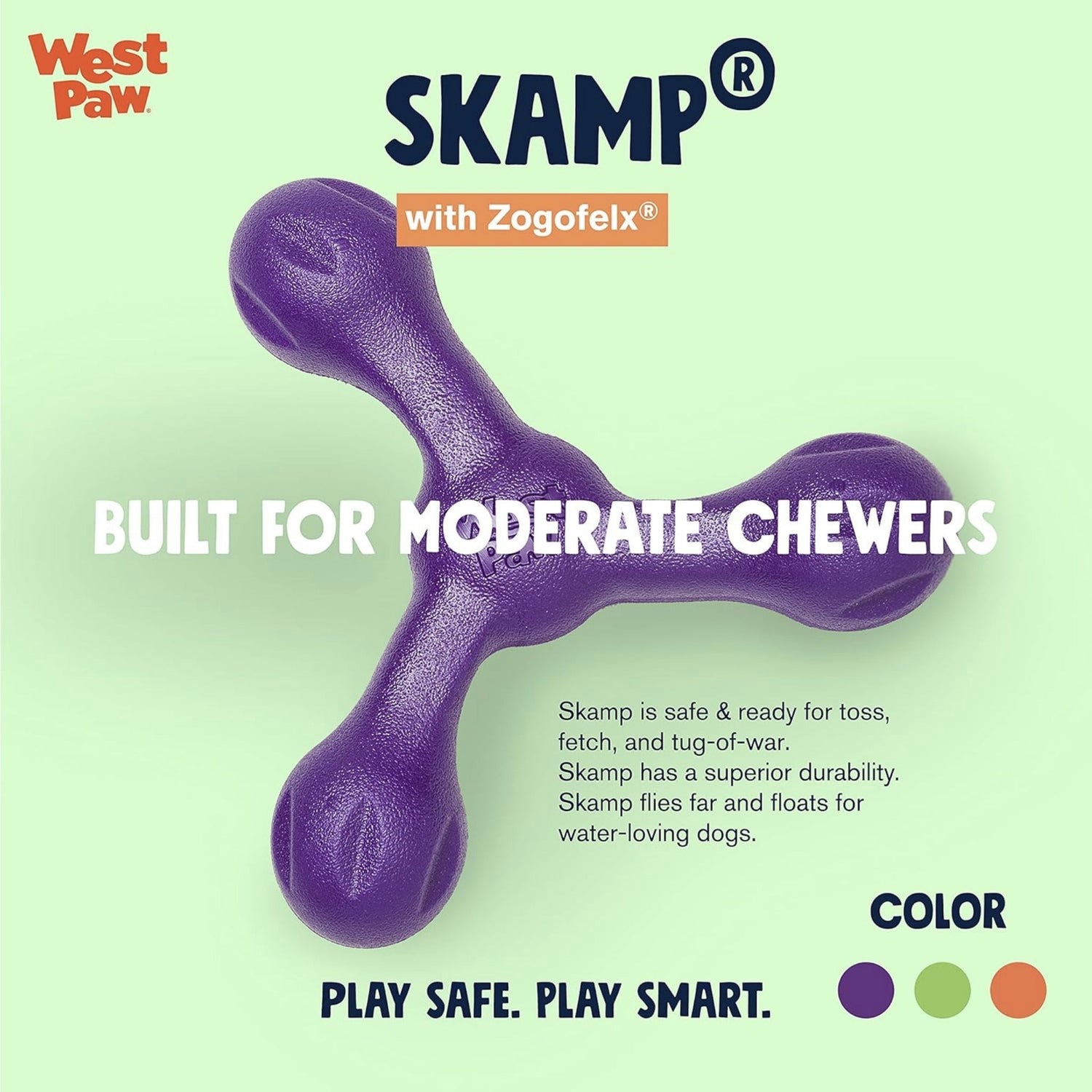 West Paw Zogoflex Skamp, Hundespielzeug - Woofshack