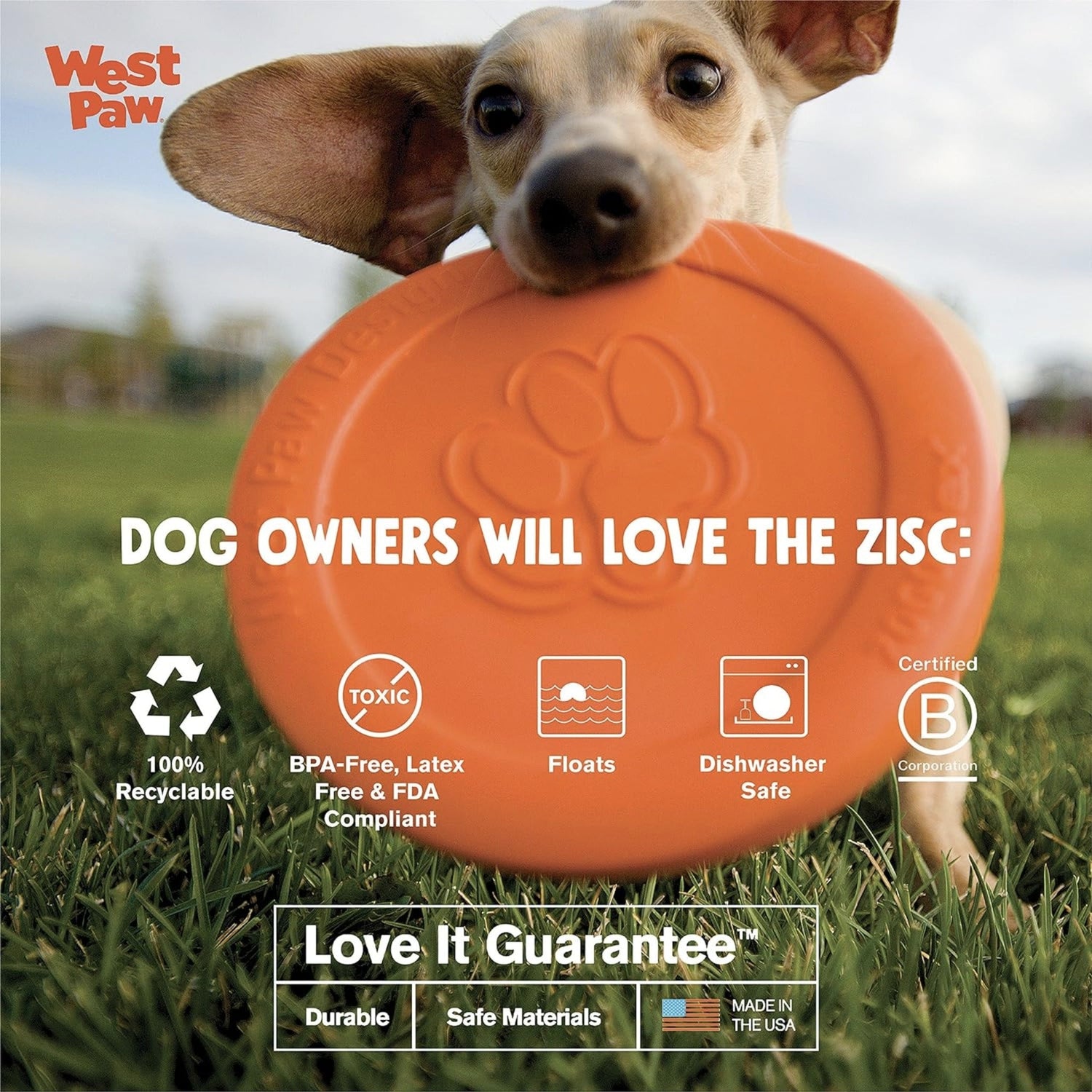 West Paw Zogoflex Zisc, Hundespielzeug - Woofshack