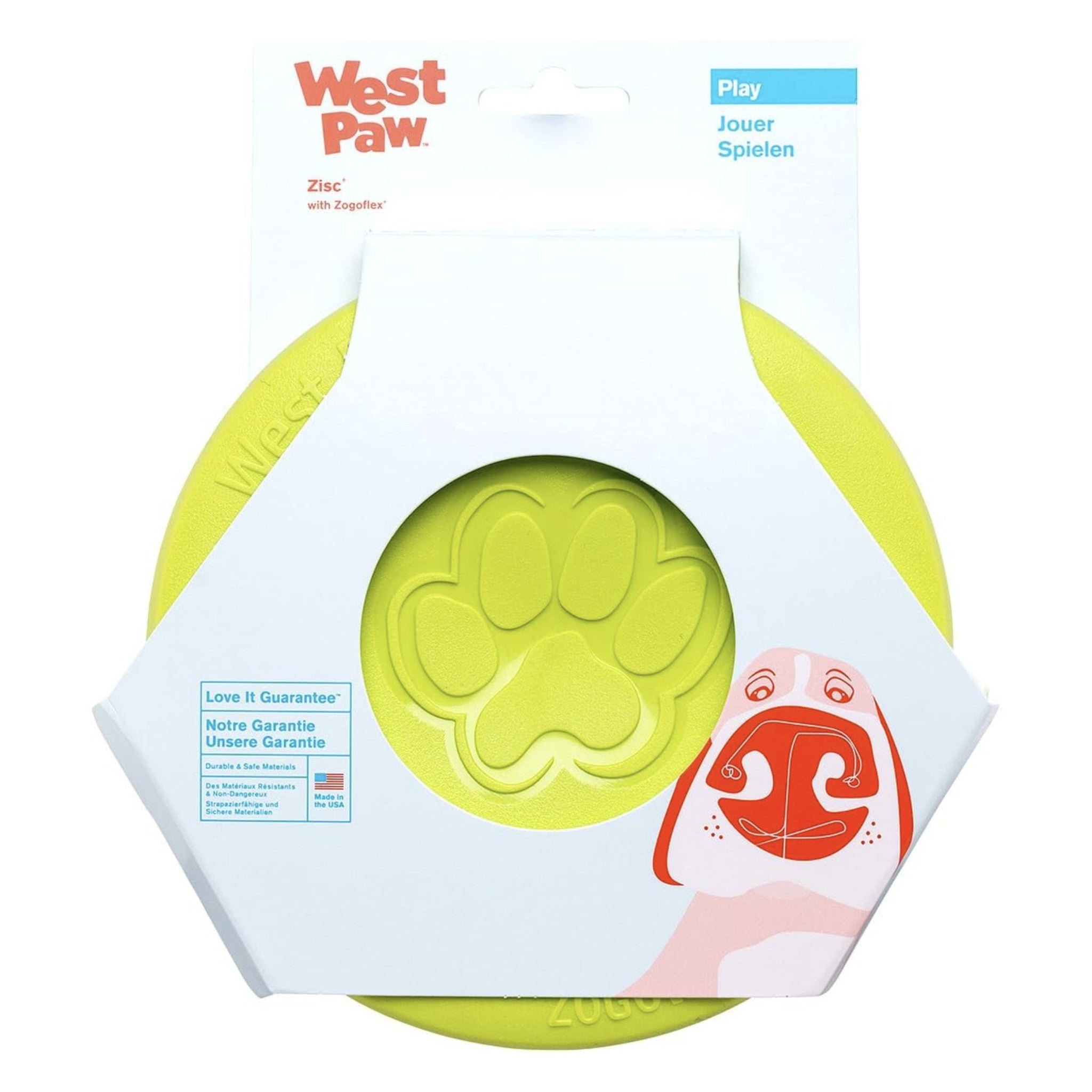 West Paw Zogoflex Zisc, Hundespielzeug - Woofshack