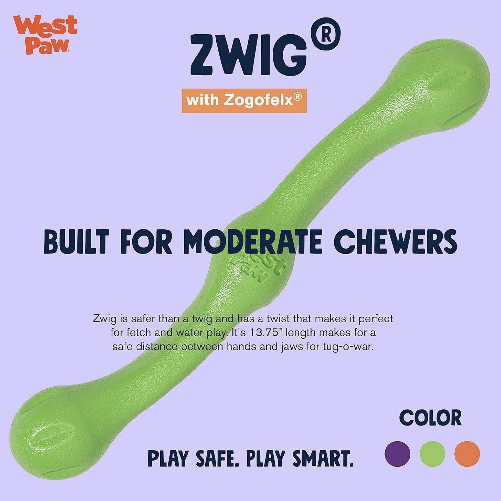 West Paw Zogoflex Zwig, Hundespielzeug - Woofshack