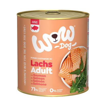 WOW Adult Hundefutter - Lachs, Löwenzahn und Brennnessel - Woofshack