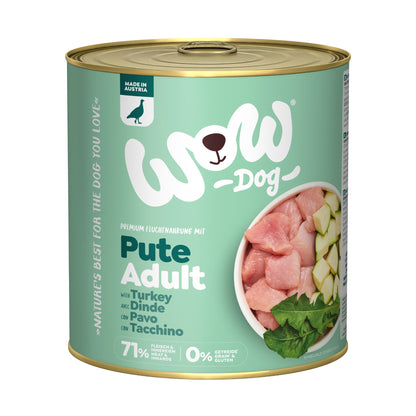 WOW Adult Hundefutter - Pute, Zucchini und Löwenzahn - Woofshack