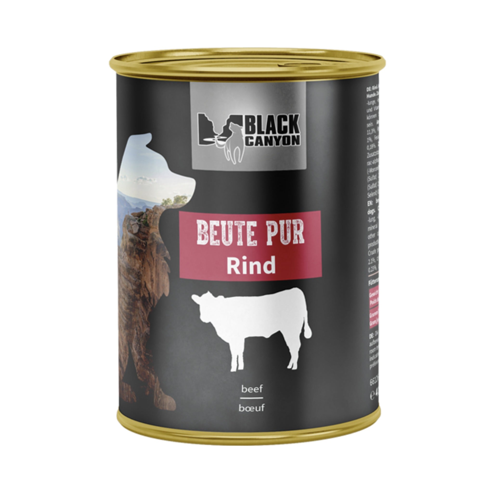 Black Canyon Beute Pur - Rind, Hunde Nassfutter - Woofshack