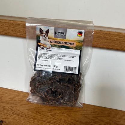 Black Canyon Hirsch-Herzen, Hunde Kausnack - Woofshack