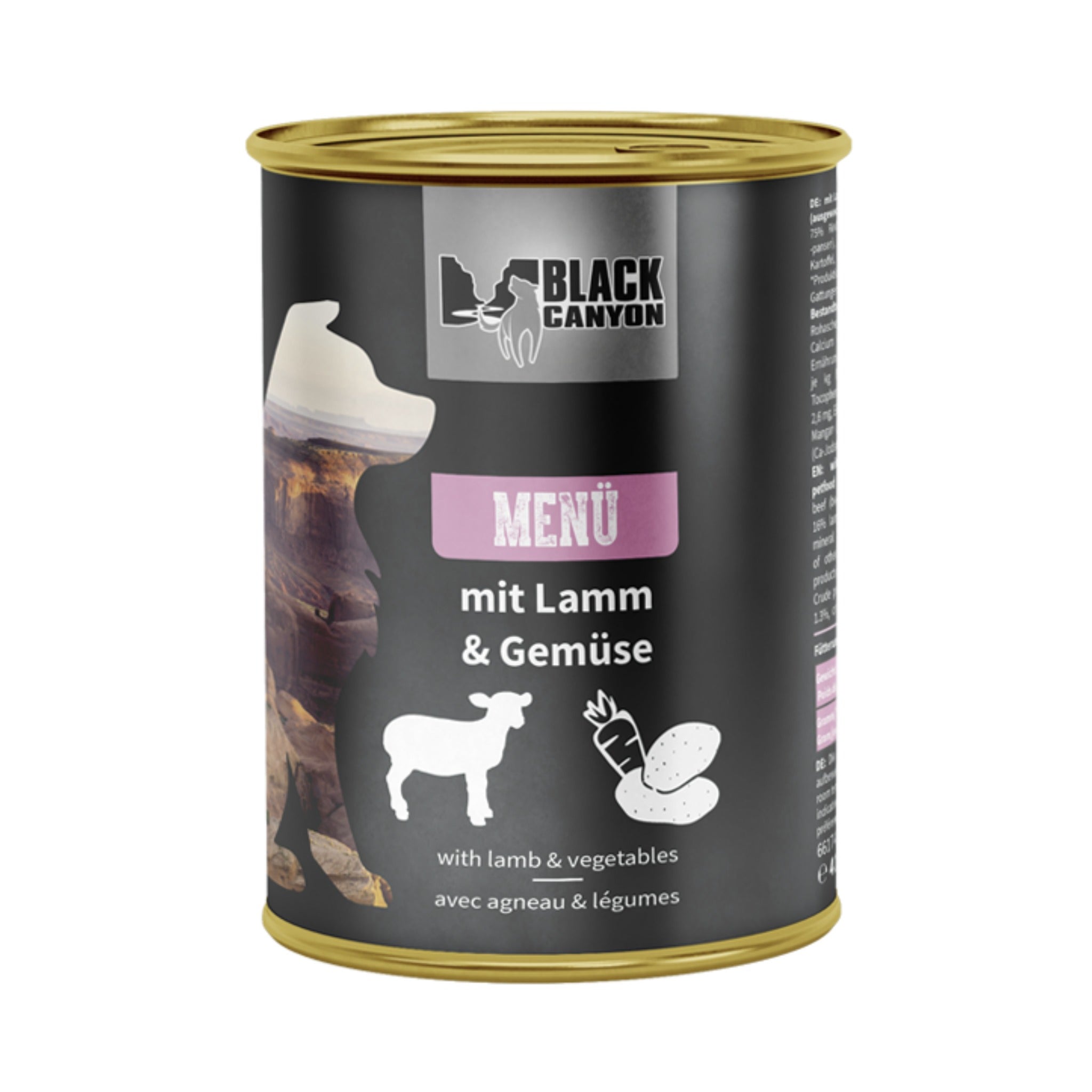 Black Canyon Menü mit Lamm &amp; Gemüse, Hunde Nassfutter - Woofshack